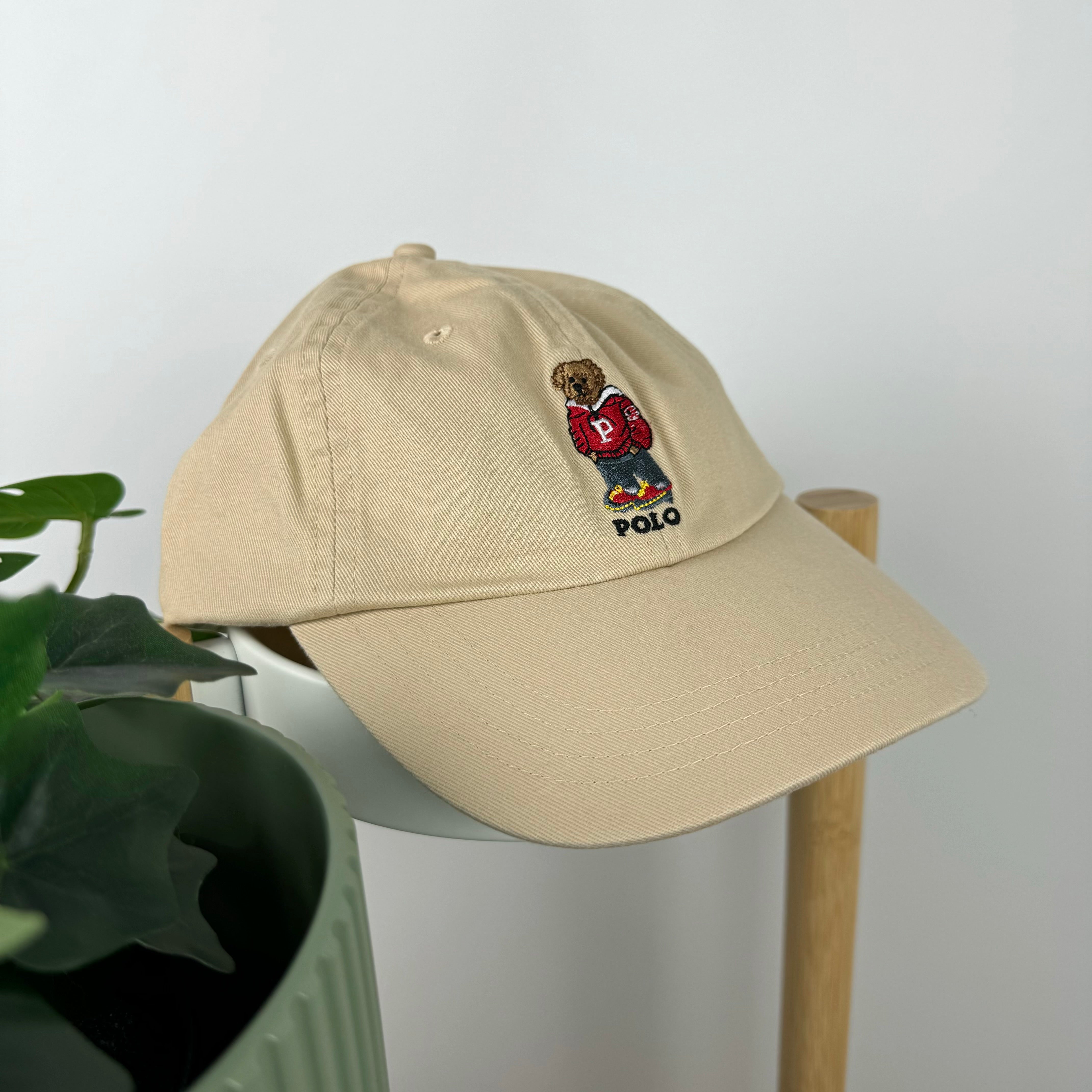 Polo Ralph Lauren Bear Cap in Tan