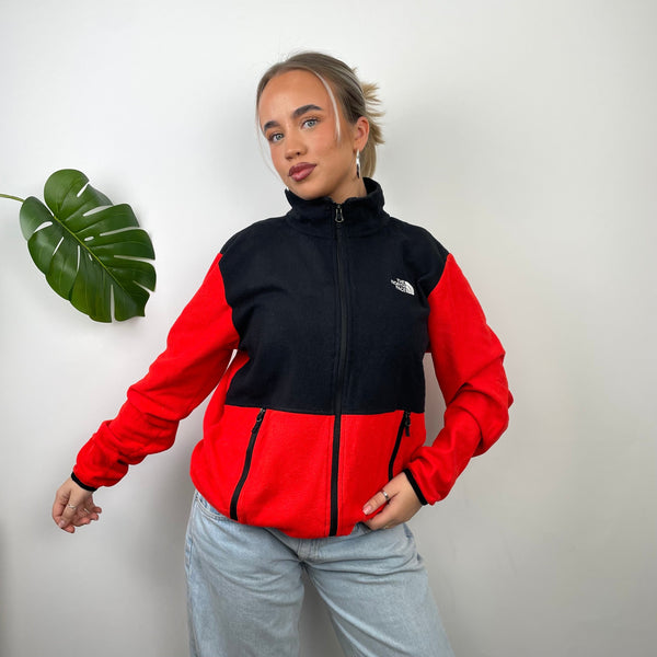 North Face Red Denali Teddy Bear Fleece Zip Up Jacket (XL)