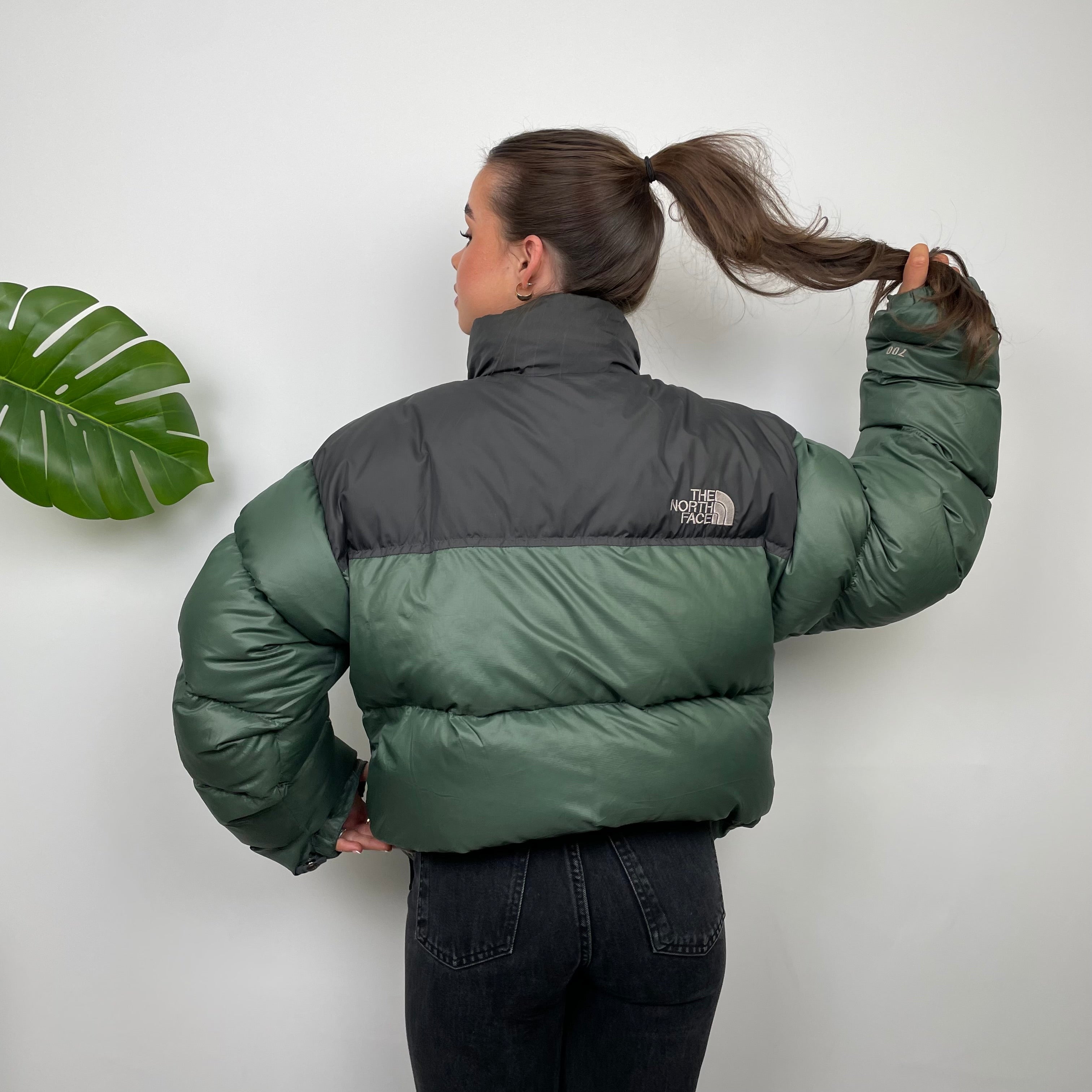 The North Face Green Nuptse 700 Puffer Jacket (L)