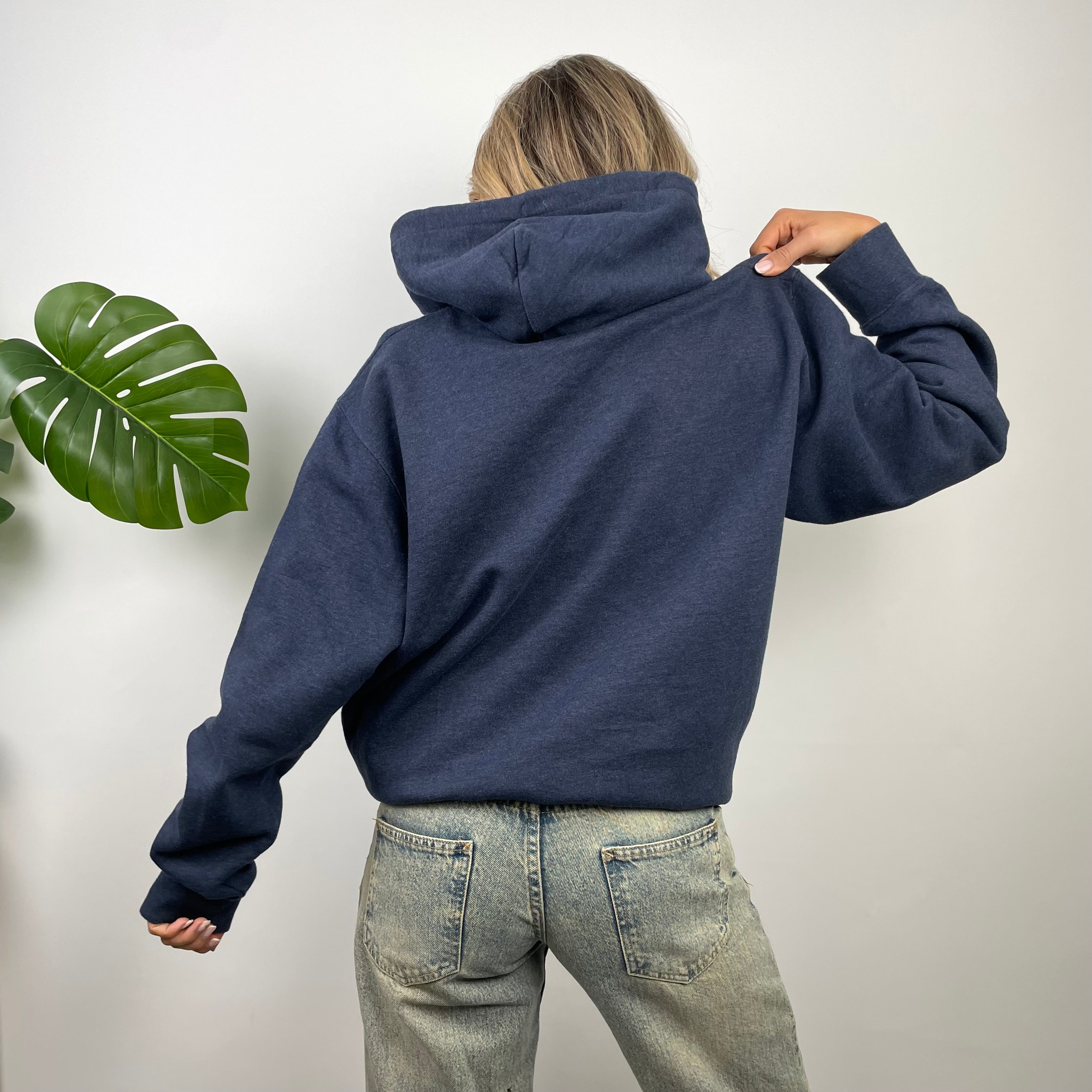 Carhartt Navy Embroidered Logo Hoodie (L)