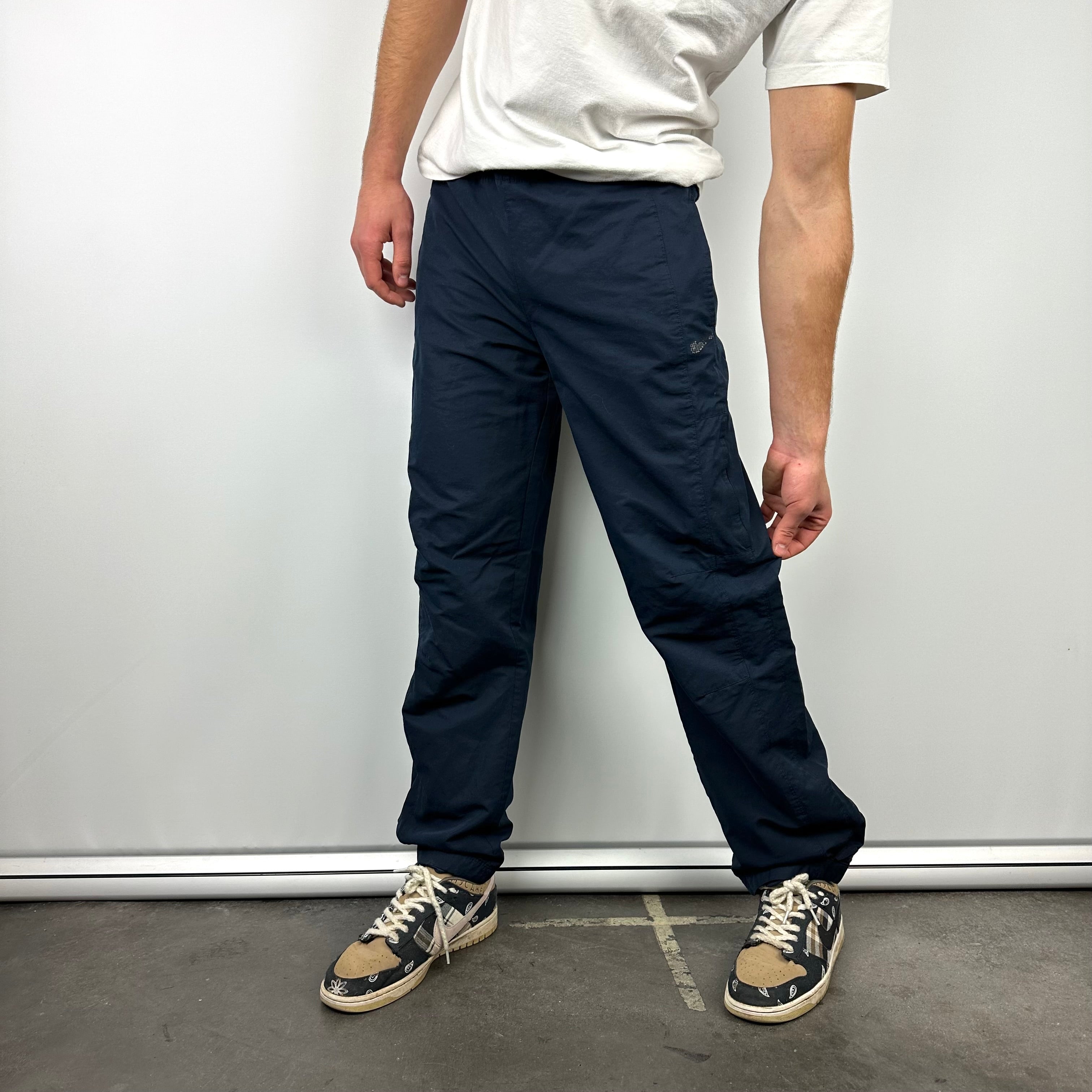 Nike Air Max Navy Embroidered Spell Out Track Pants (M)