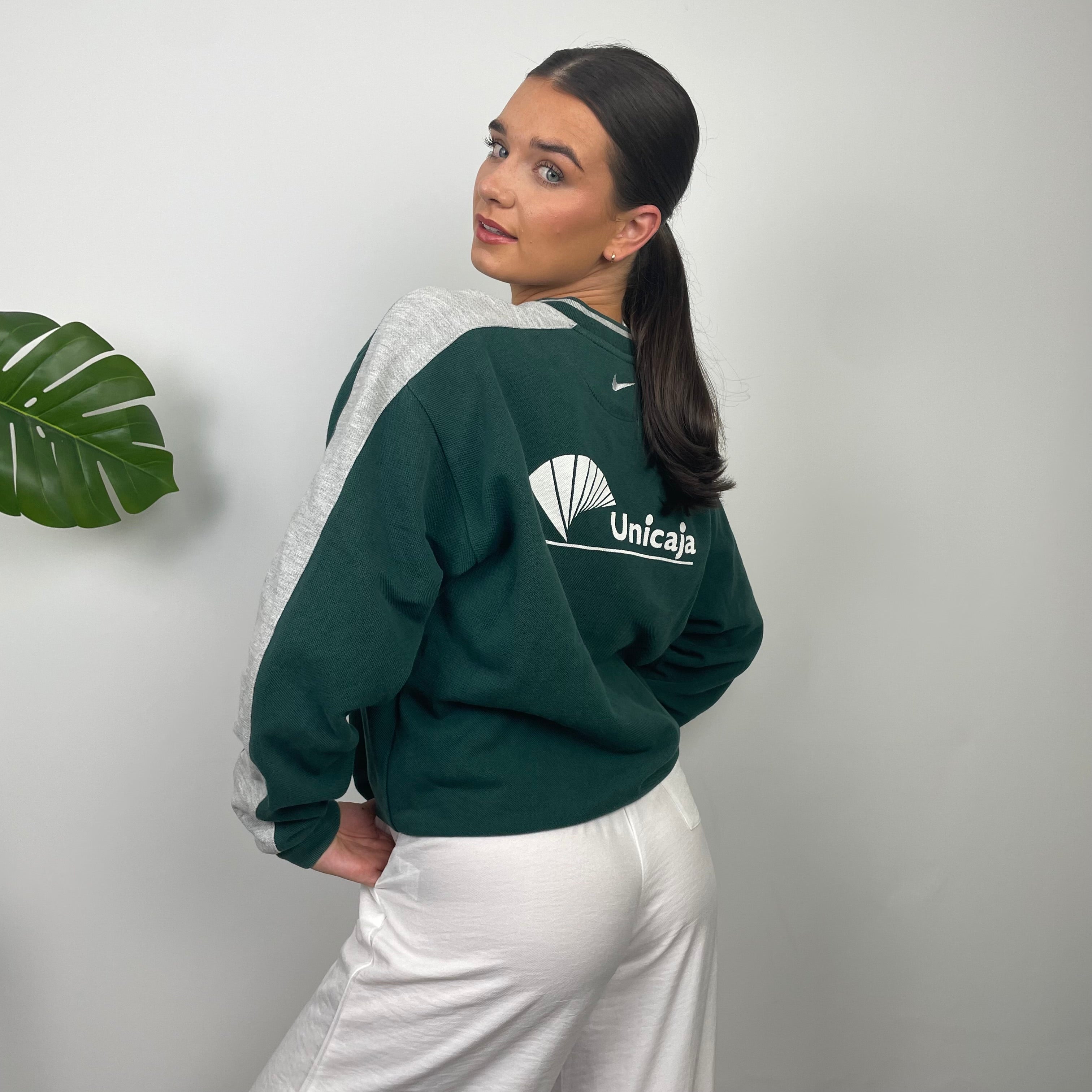 Nike Green Embroidered Swoosh Sweatshirt (M)