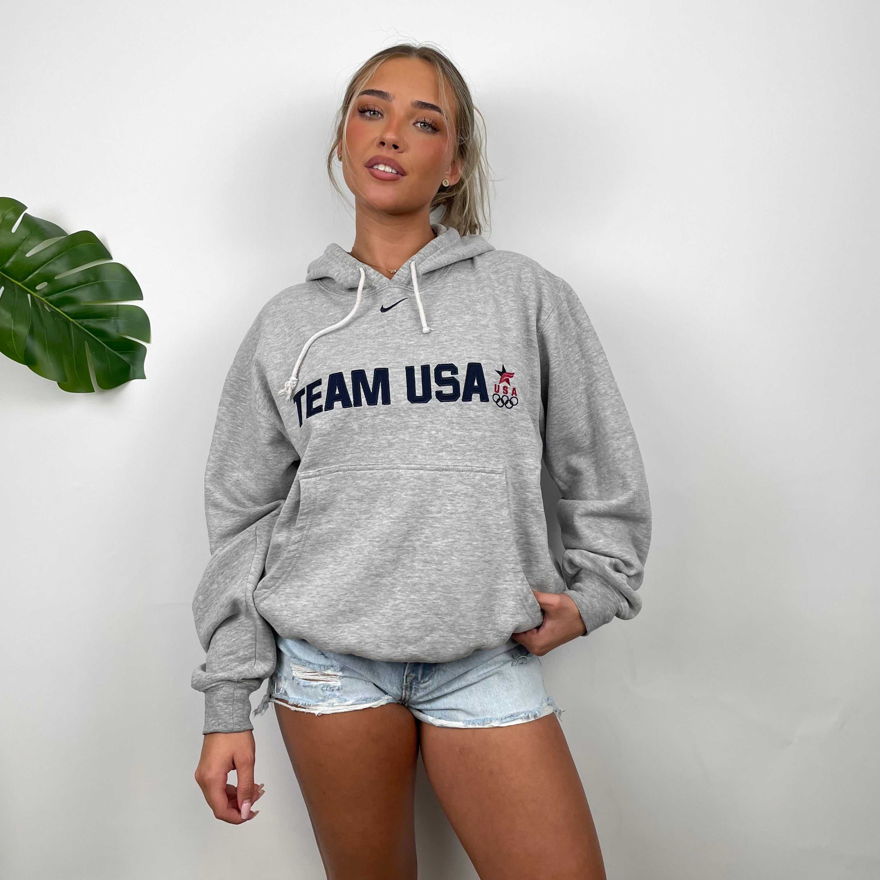 Nike x Team USA Embroidered Spell Out Hoodie (XL)