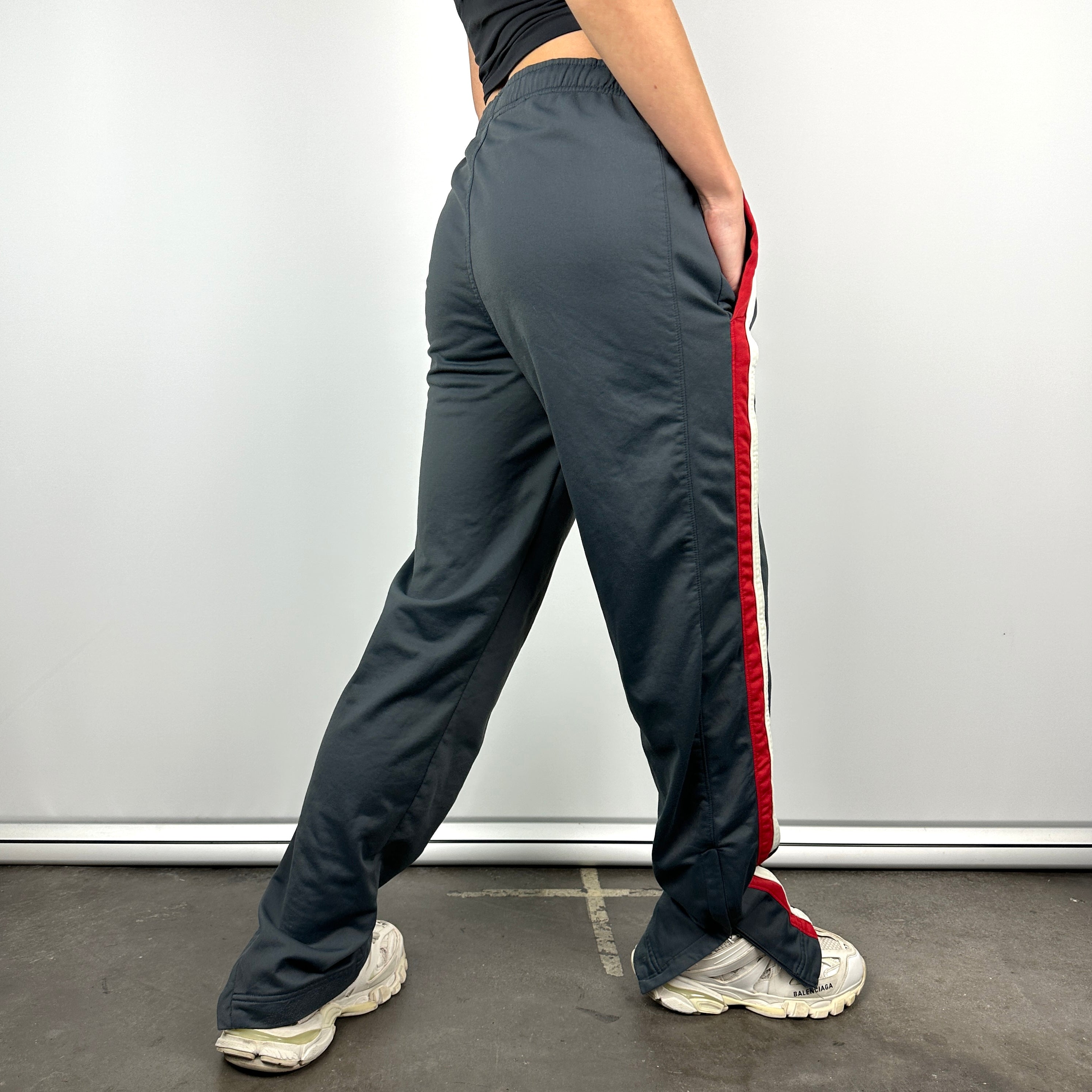 Nike Dark Grey Embroidered Swoosh Track Pants (M)