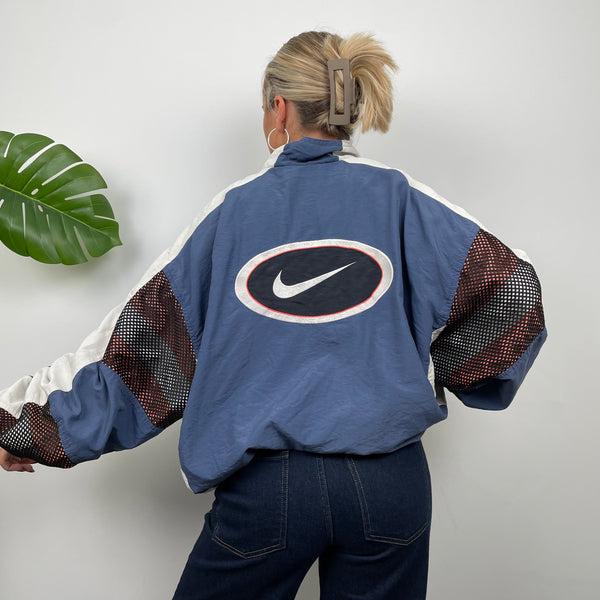 Nike Embroidered Swoosh Windbreaker Jacket (XL)