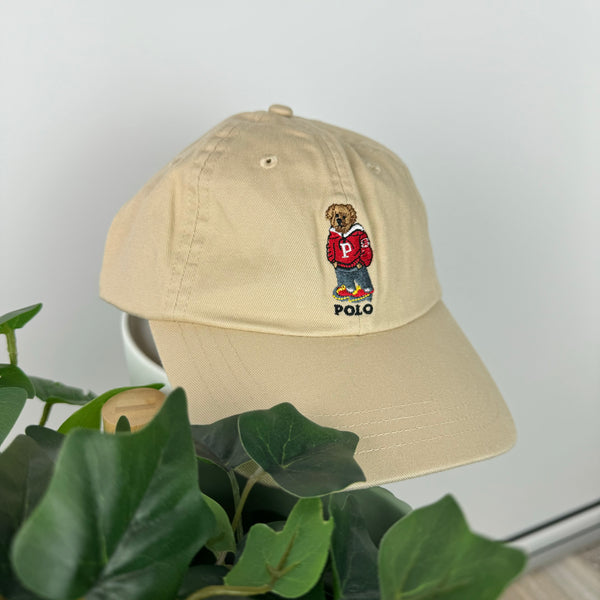 Polo Ralph Lauren Bear Cap in Tan