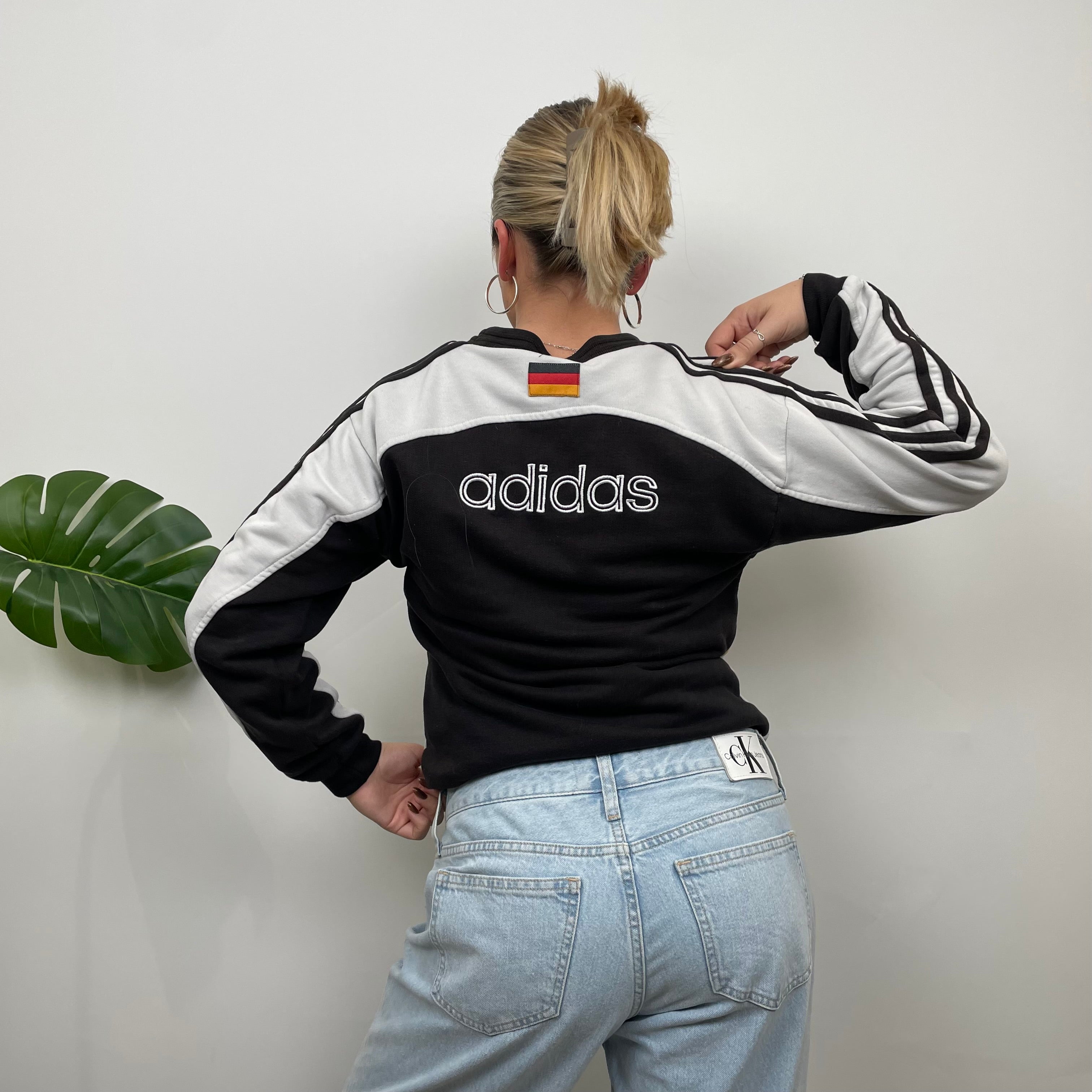 Adidas x Germany FC RARE Embroidered Spell Out Sweatshirt (S)