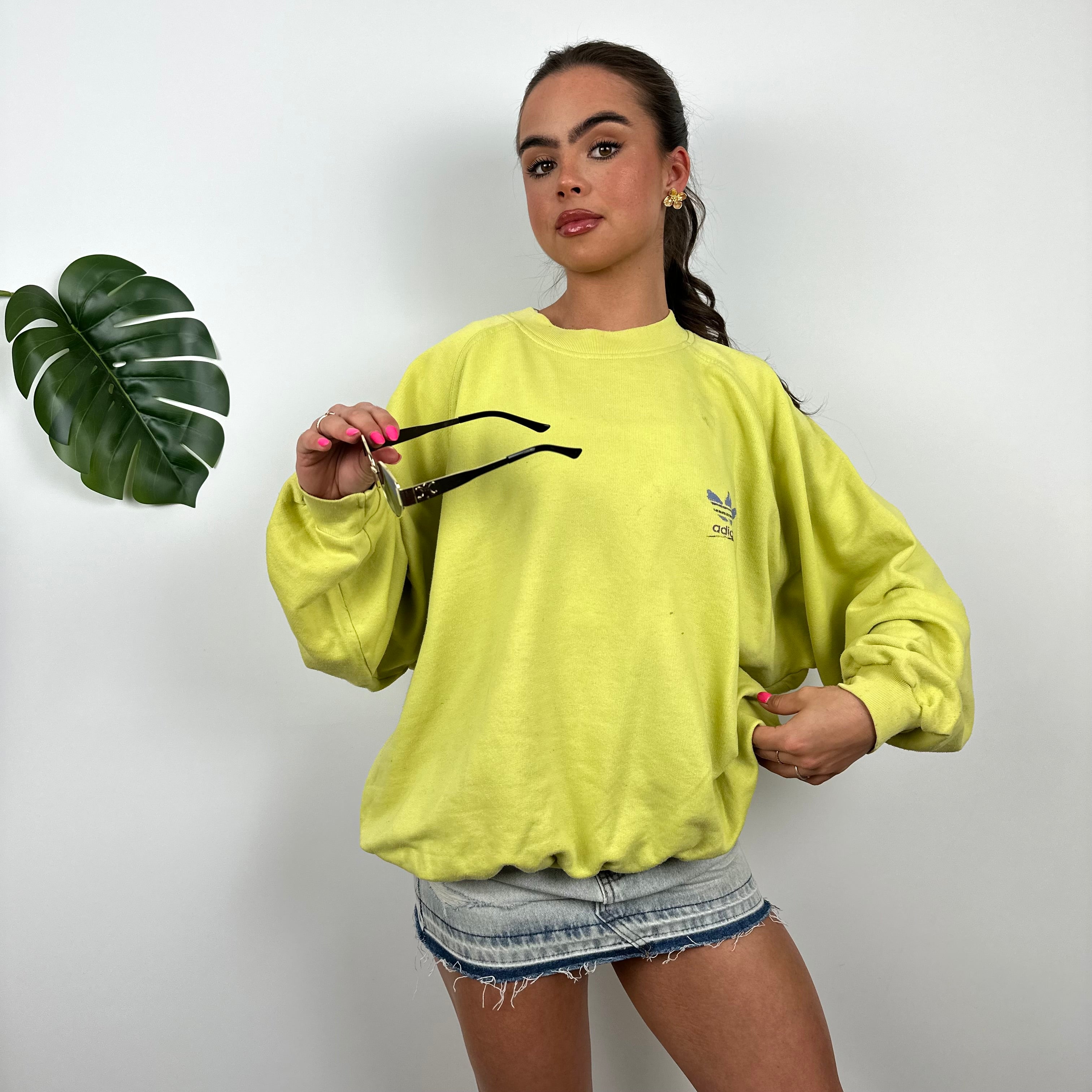 Adidas Lemon Spell Out Sweatshirt (M)