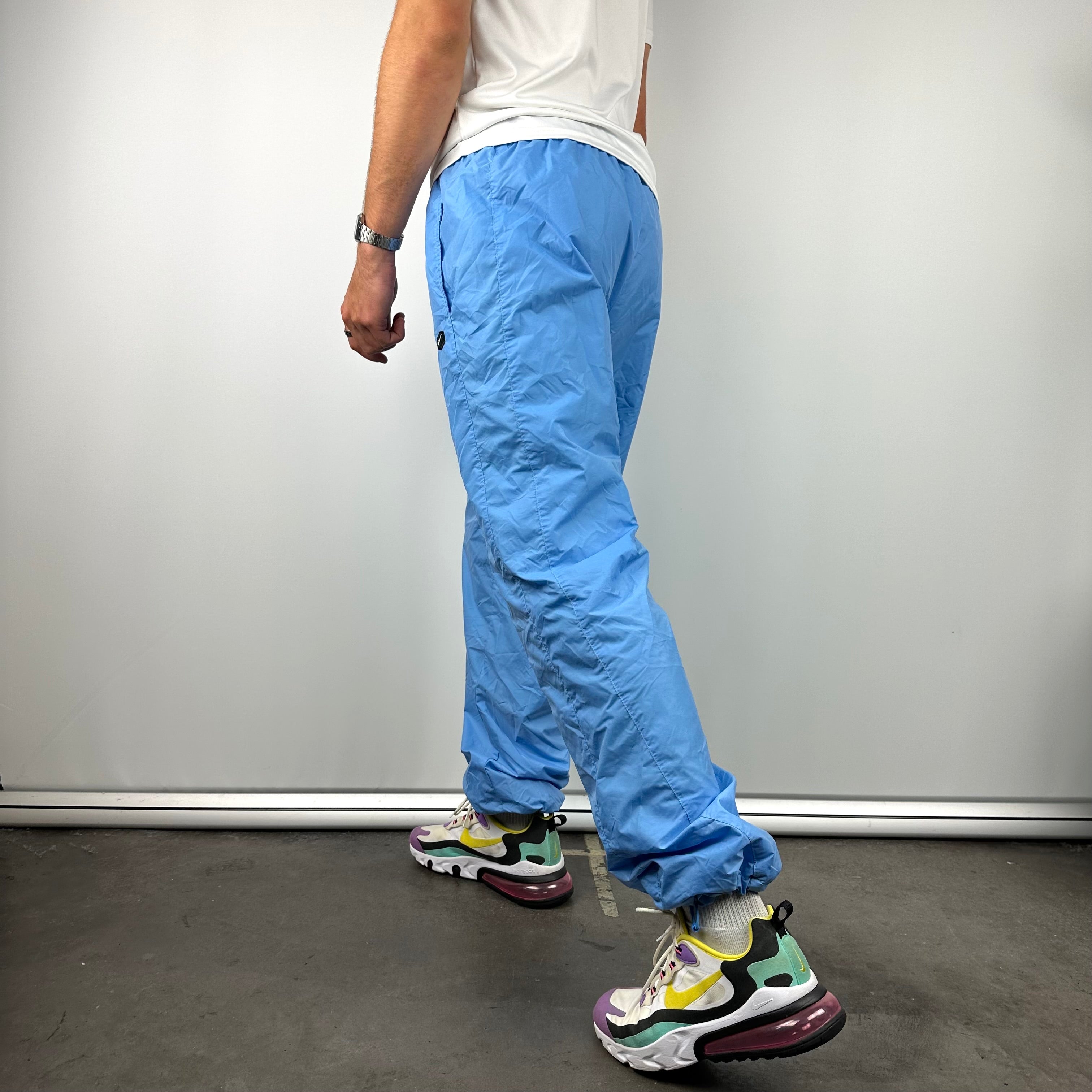 Nike Blue Embroidered Swoosh Track Pants (L)