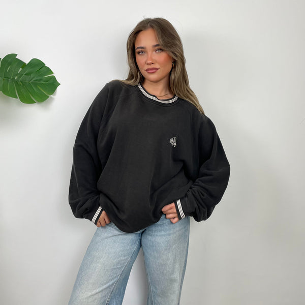 Adidas Golf RARE Black Embroidered Spell Out Sweatshirt (XL)