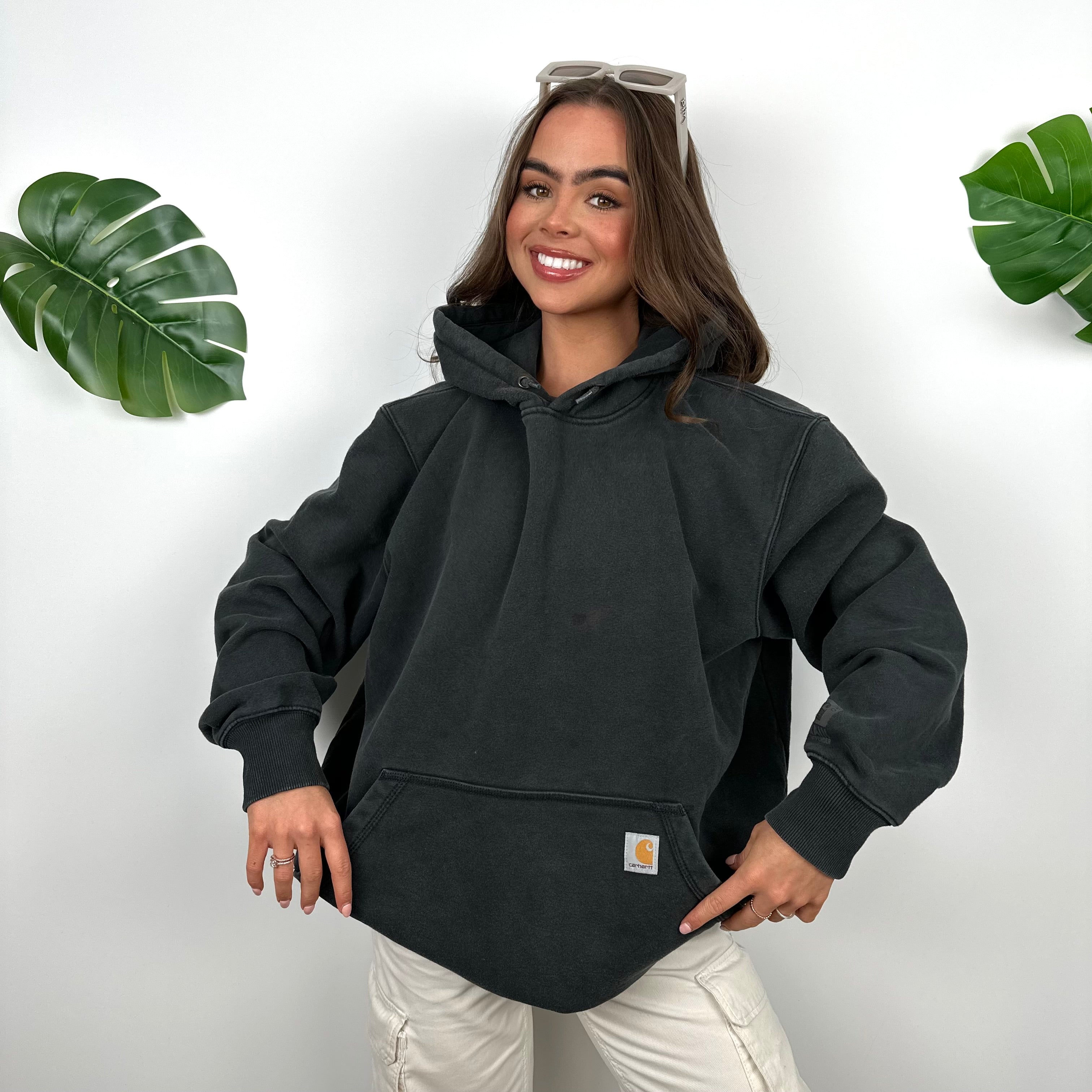 Carhartt Black Embroidered Logo Hoodie (L)