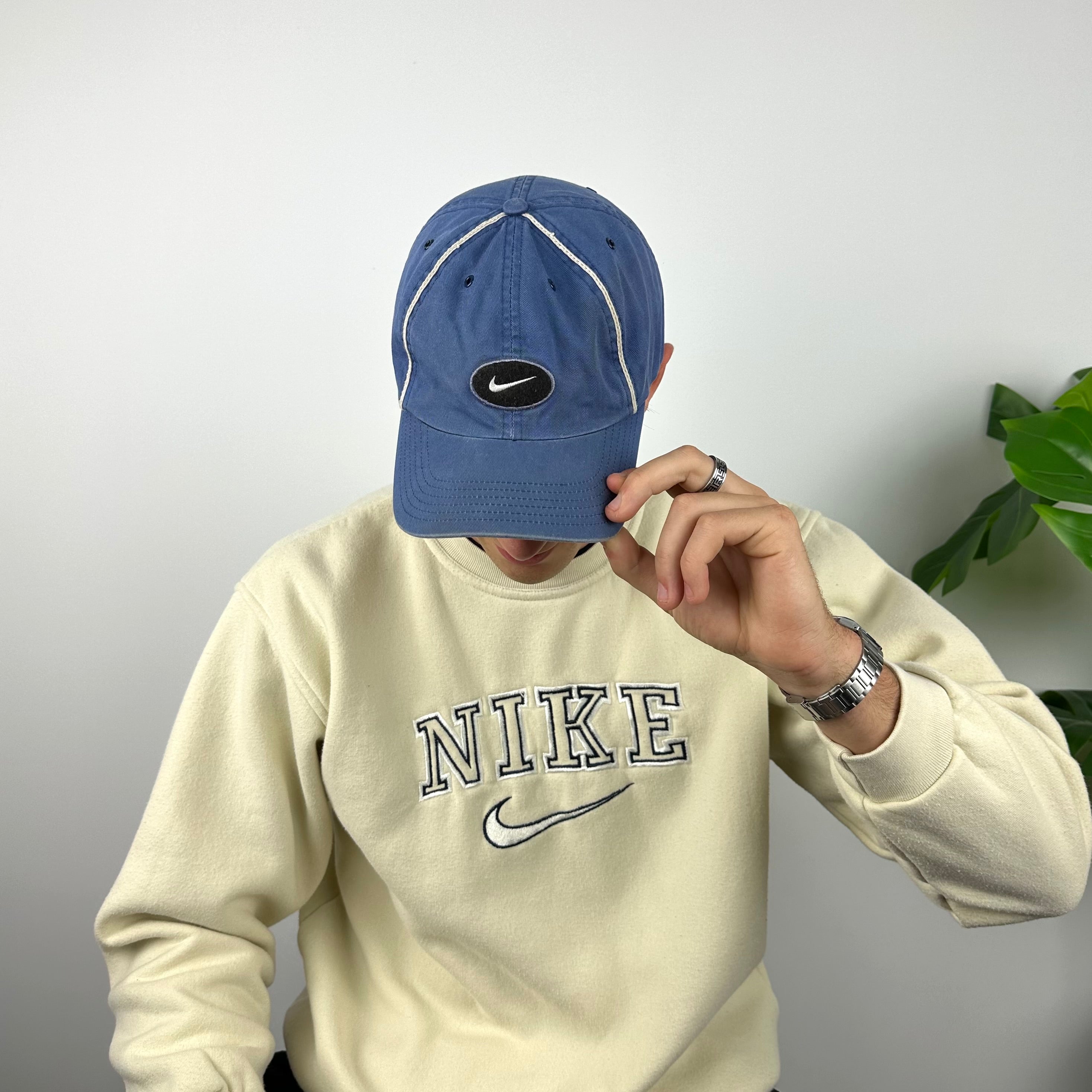 Nike RARE Navy Embroidered Swoosh Cap