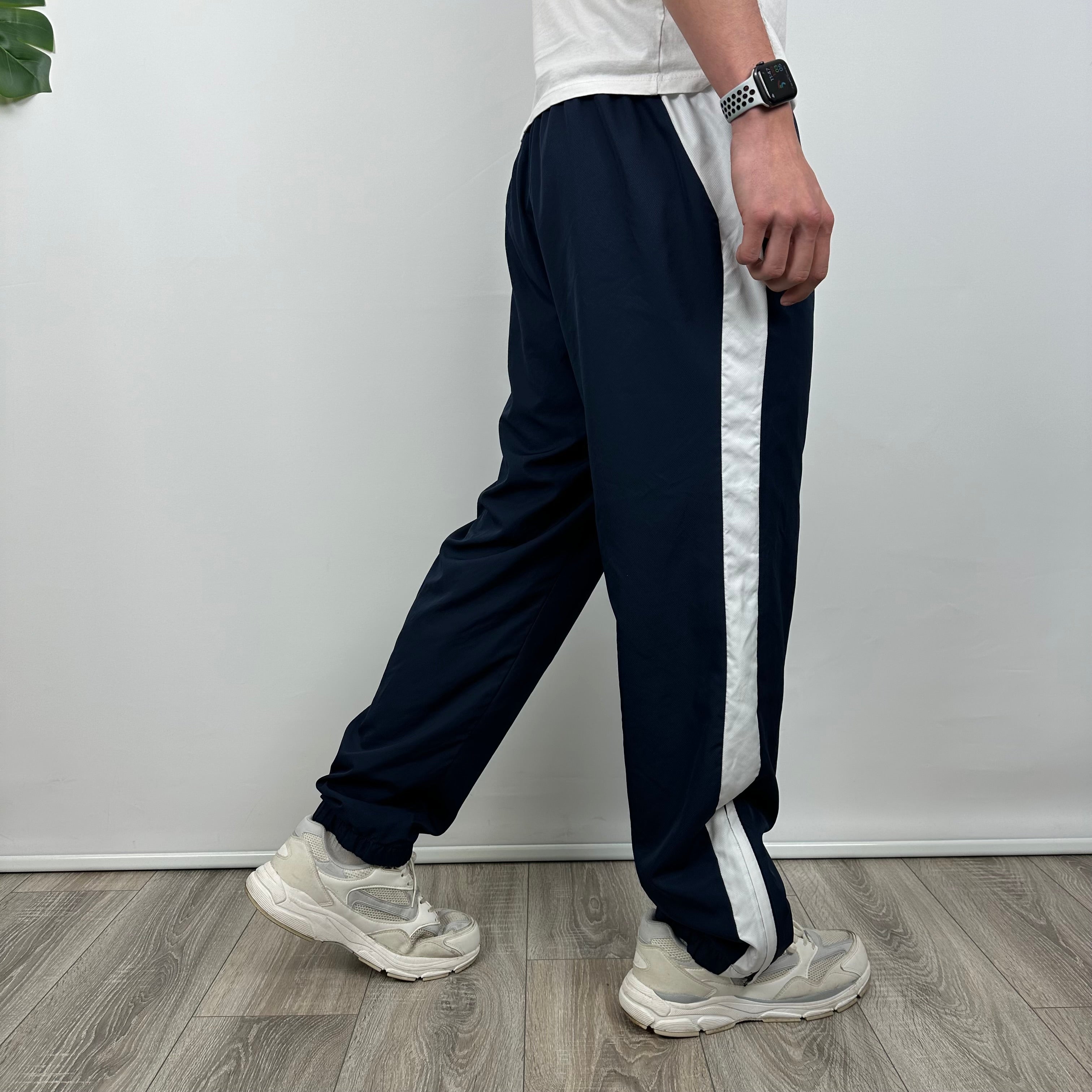 Lacoste Navy Embroidered Logo Track Pants (XL)