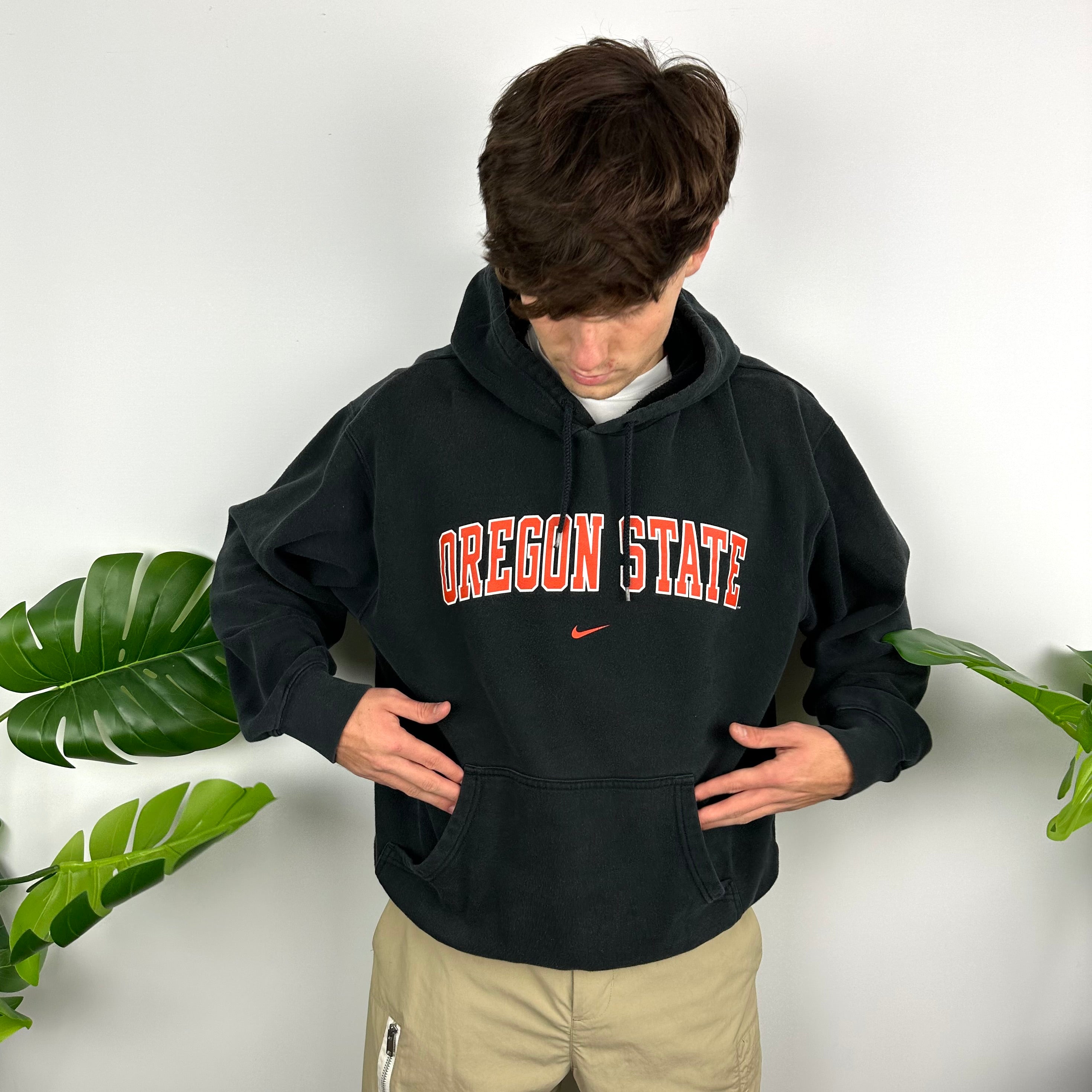 Nike x Oregon State Black Spell Out Hoodie (L)