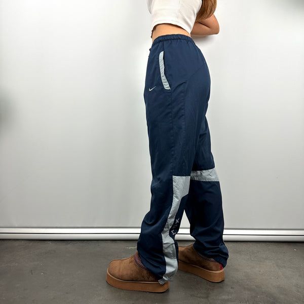 Nike Shox Navy Spell Out Track Pants (S)