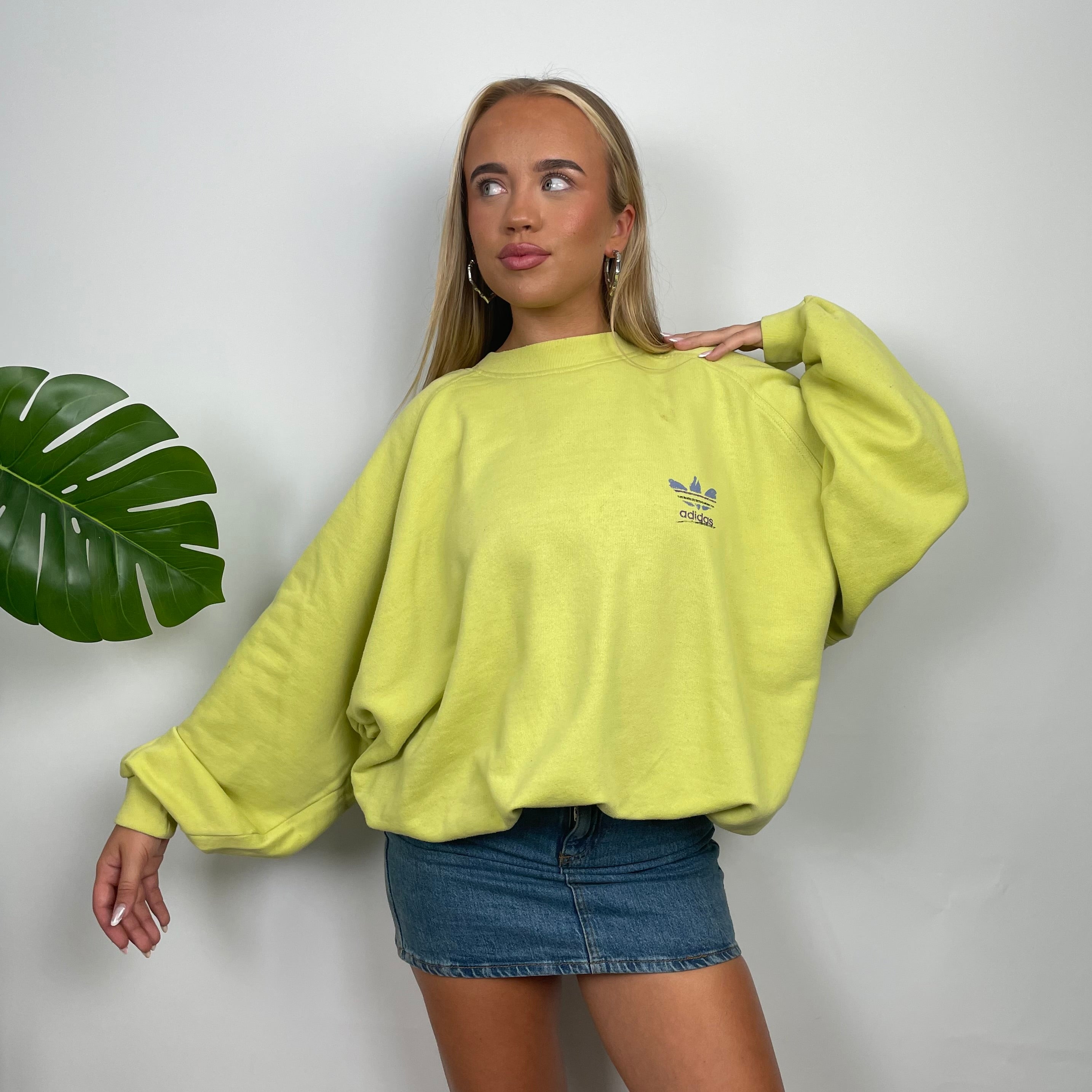 Adidas Lemon Spell Out Sweatshirt (M)