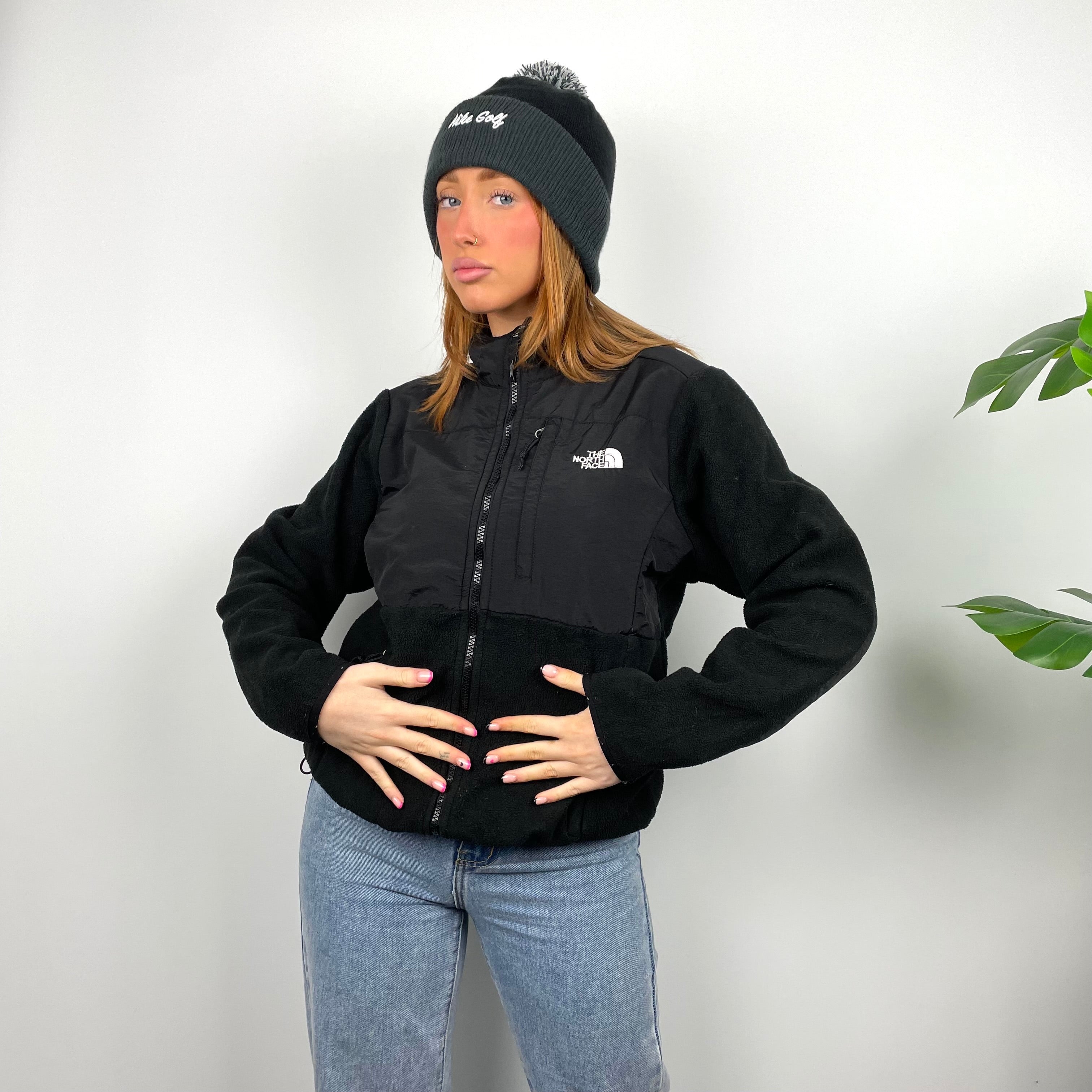 North Face RARE Black Denali Teddy Bear Fleece Zip Up Jacket (M)