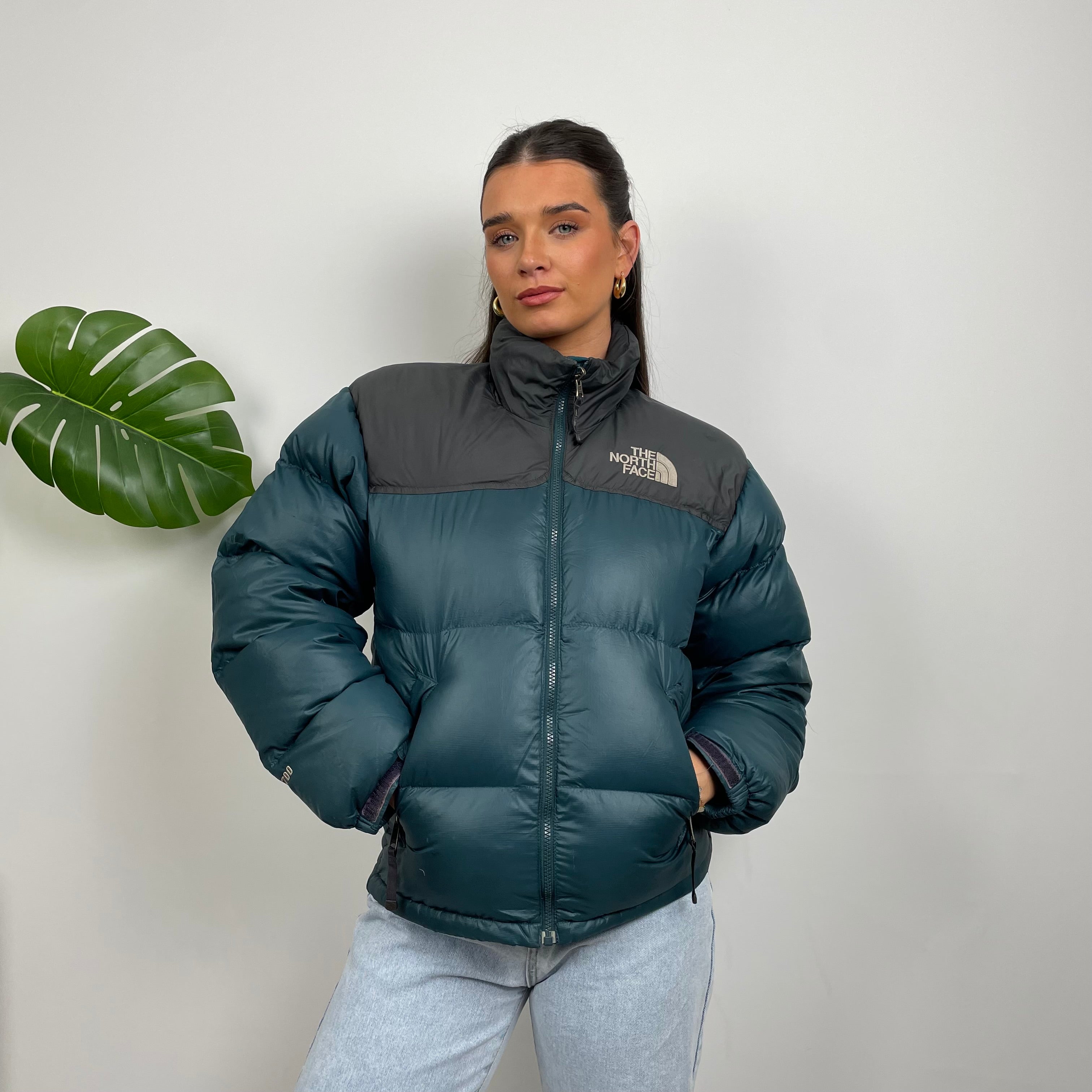 The North Face RARE Turquoise Nuptse 700 Puffer Jacket (S)