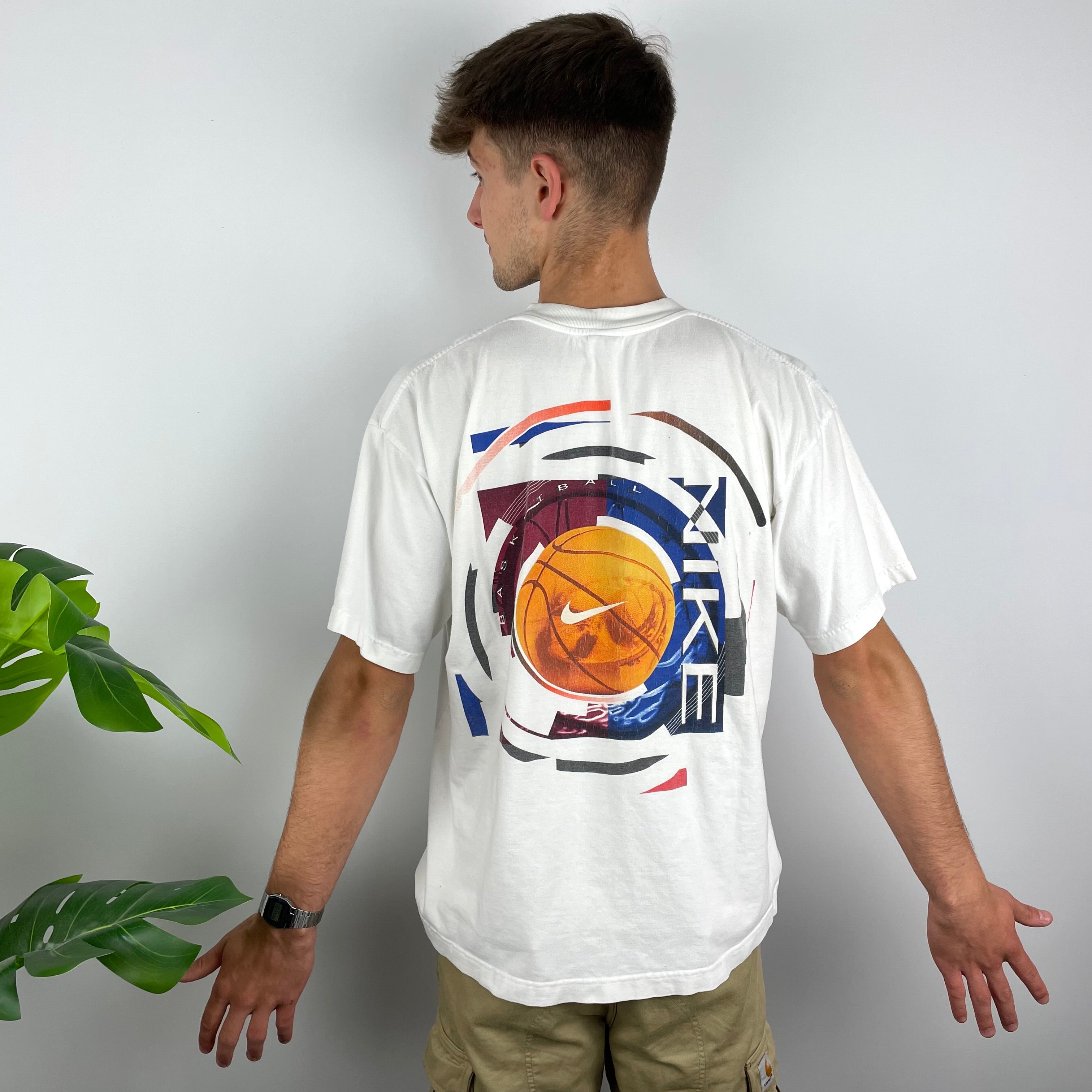 Nike RARE White Spell Out T Shirt (L)