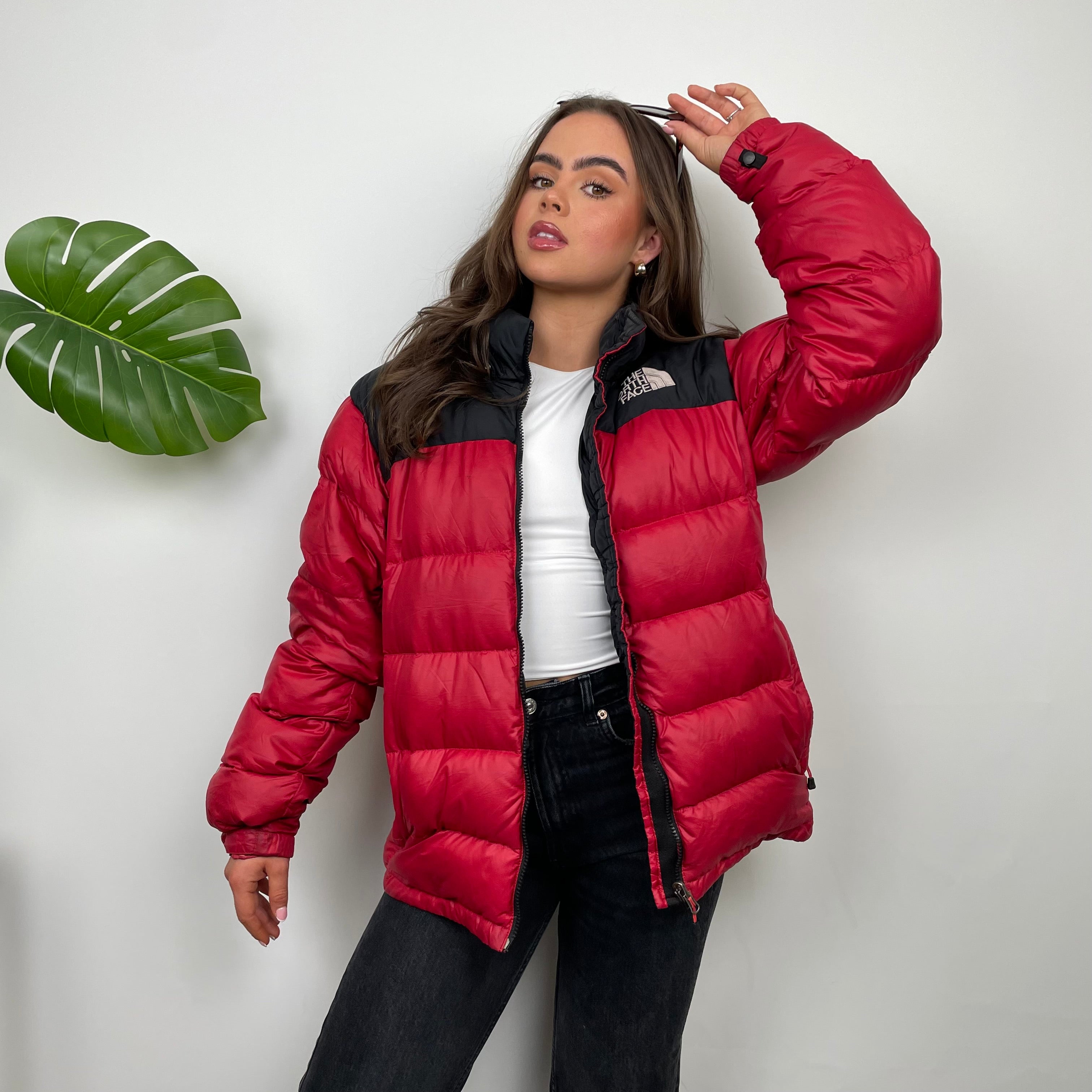 The North Face RARE Red Nuptse 700 Puffer Jacket (M)