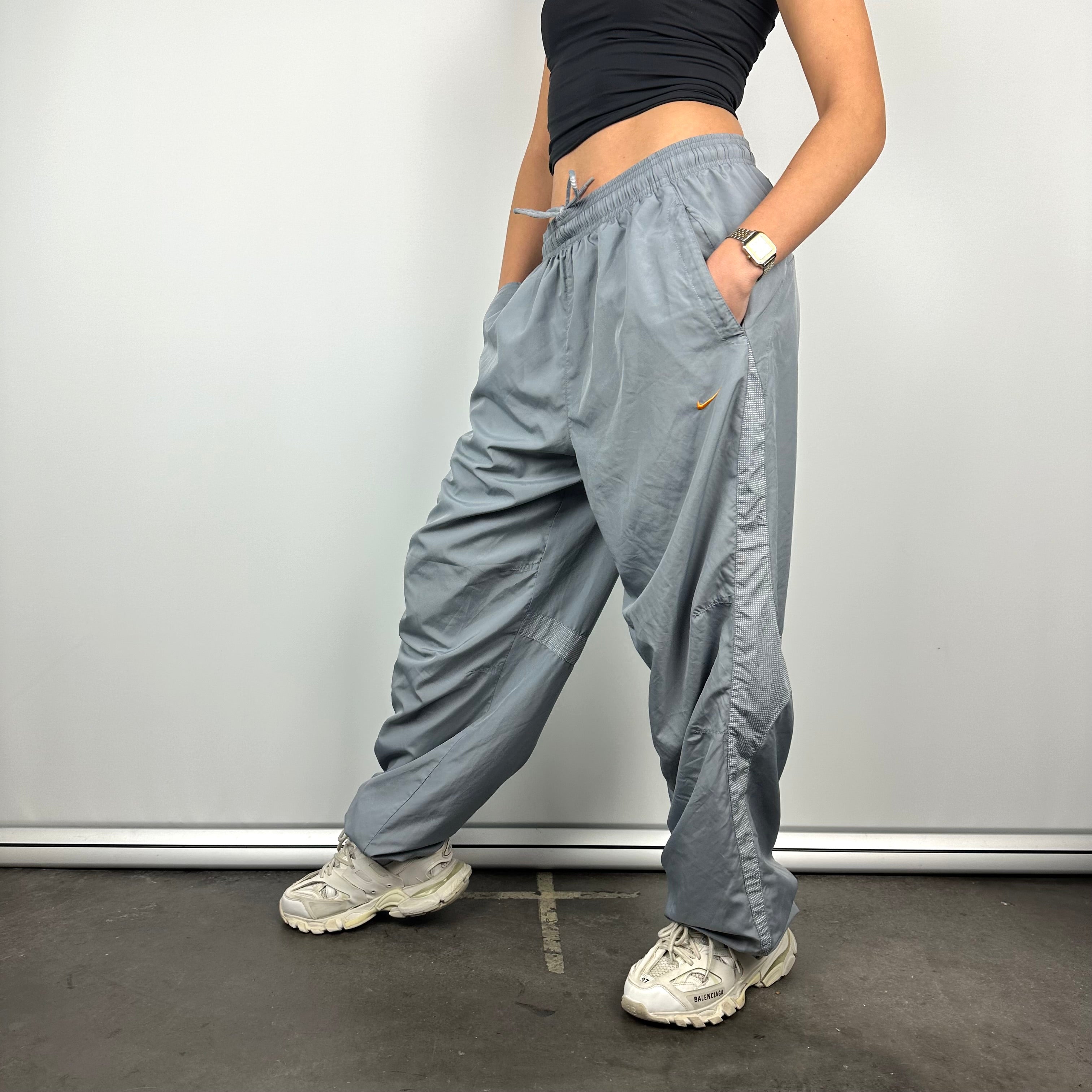 Nike Air Max Grey Embroidered Swoosh Track Pants (L) – Jamie