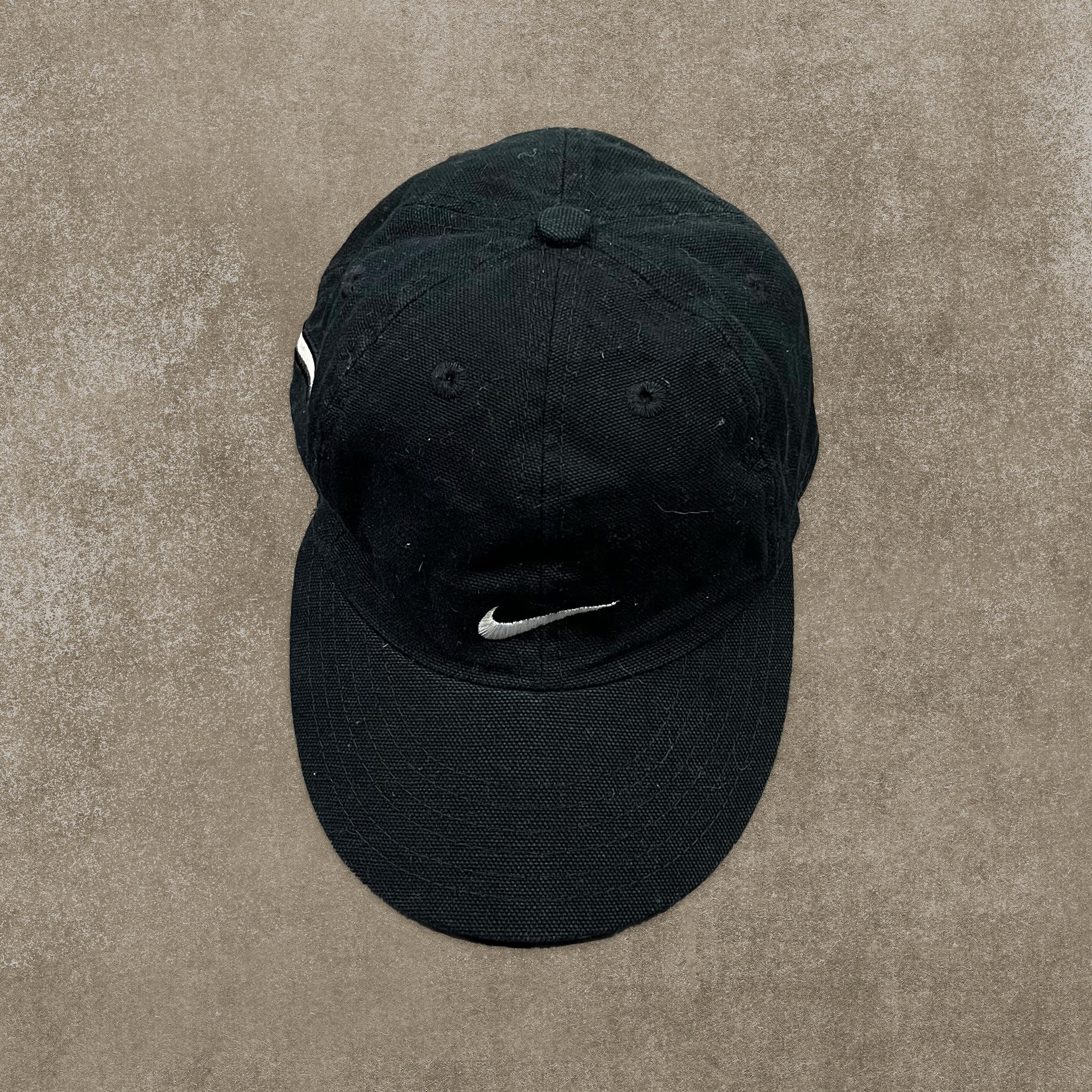 Nike RARE Black Embroidered Swoosh Cap