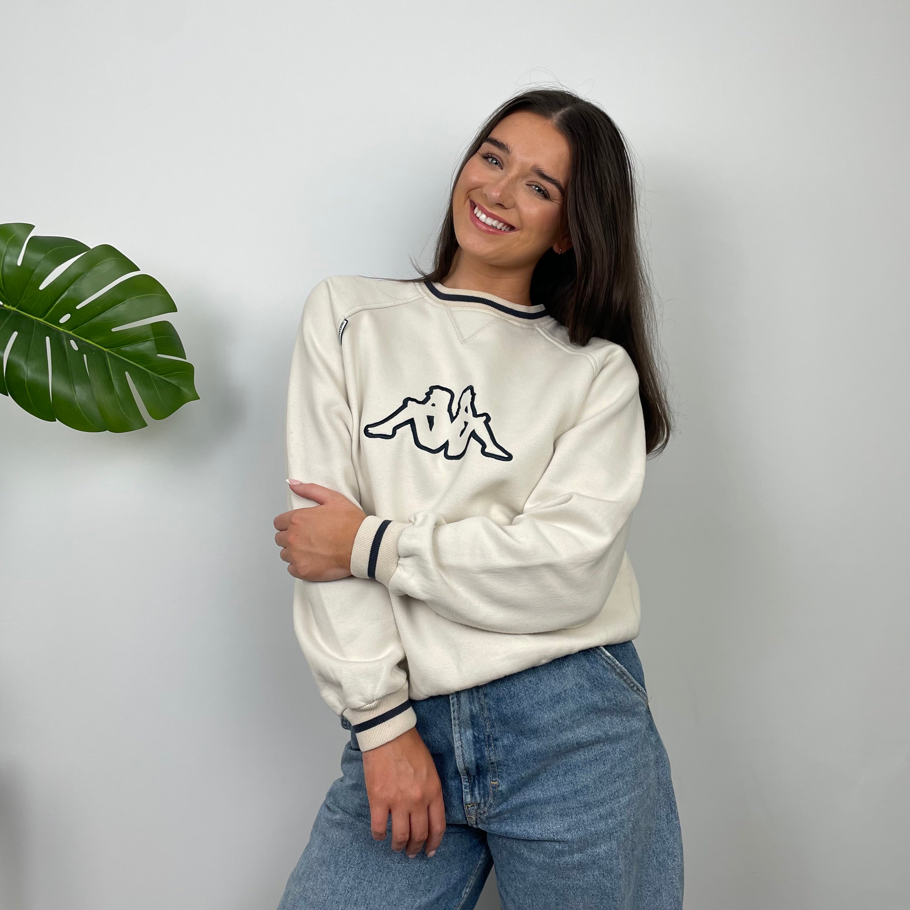 Kappa Tan Embroidered Logo Sweatshirt (S)