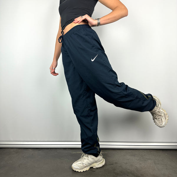 Nike Navy Embroidered Swoosh Track Pants (M)