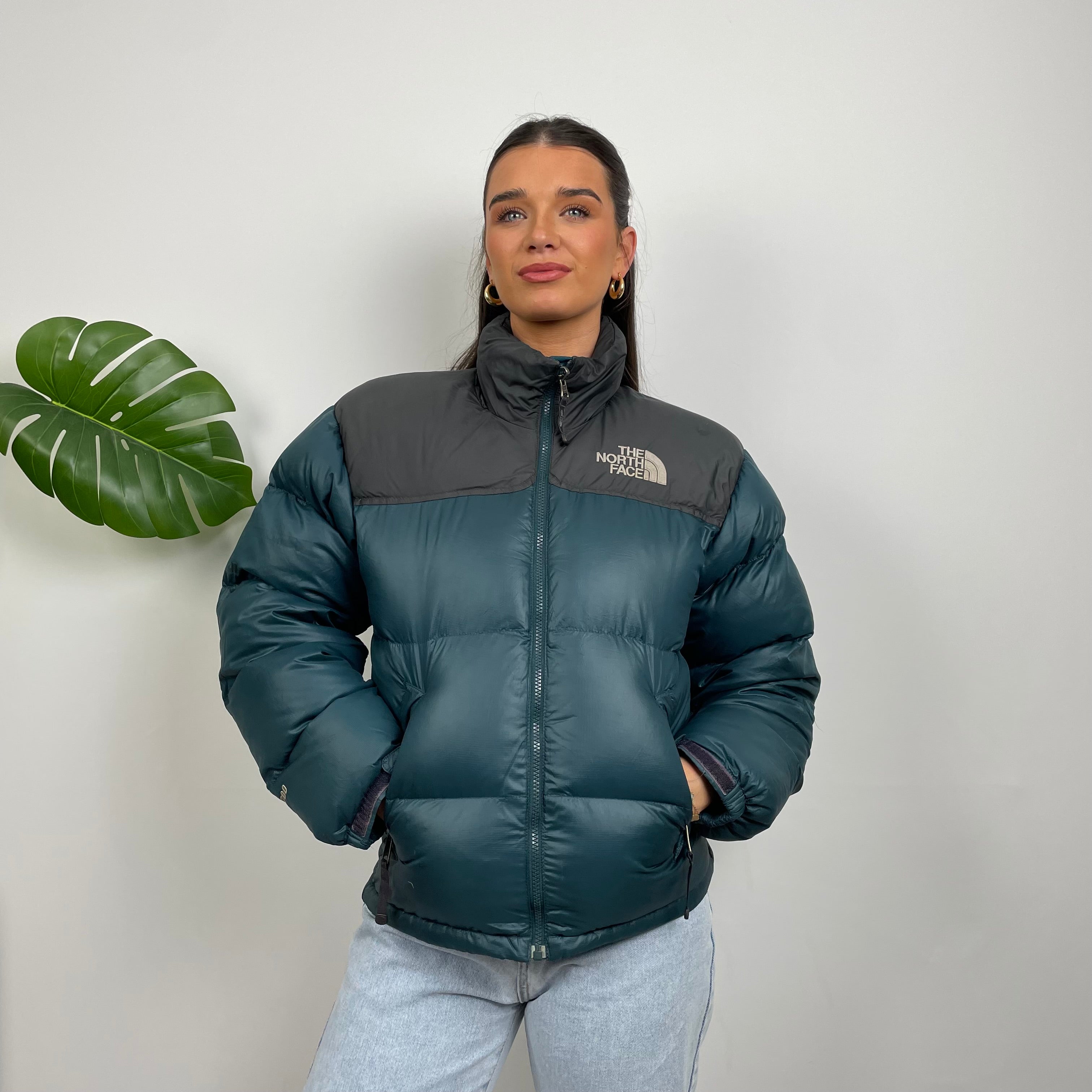 The North Face RARE Turquoise Nuptse 700 Puffer Jacket (S)