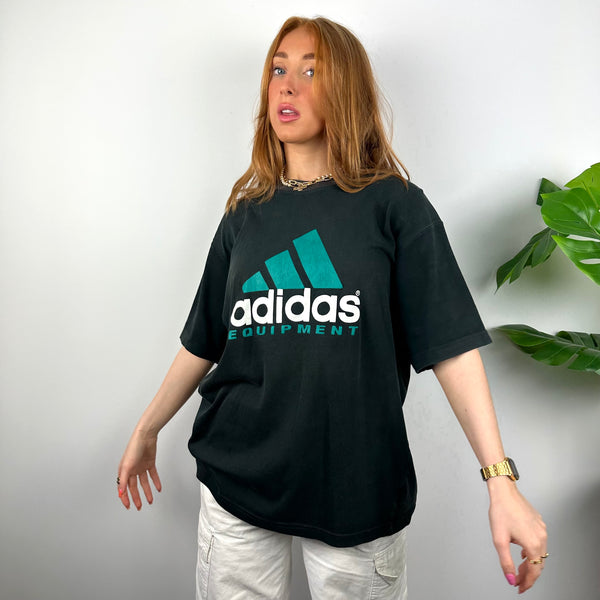 Adidas Equipment RARE Black Spell Out T Shirt (L)