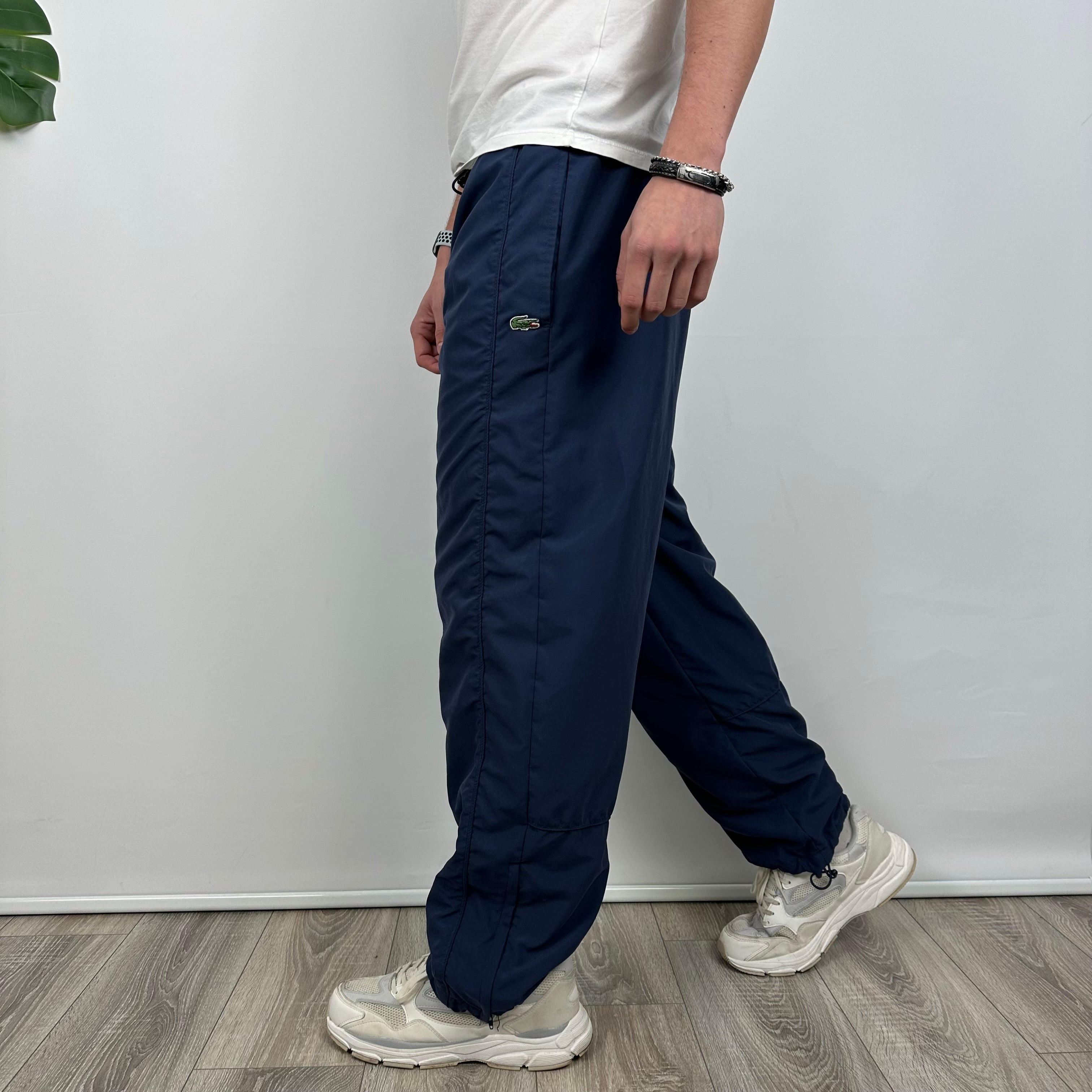 Lacoste Navy Embroidered Logo Track Pants (M)