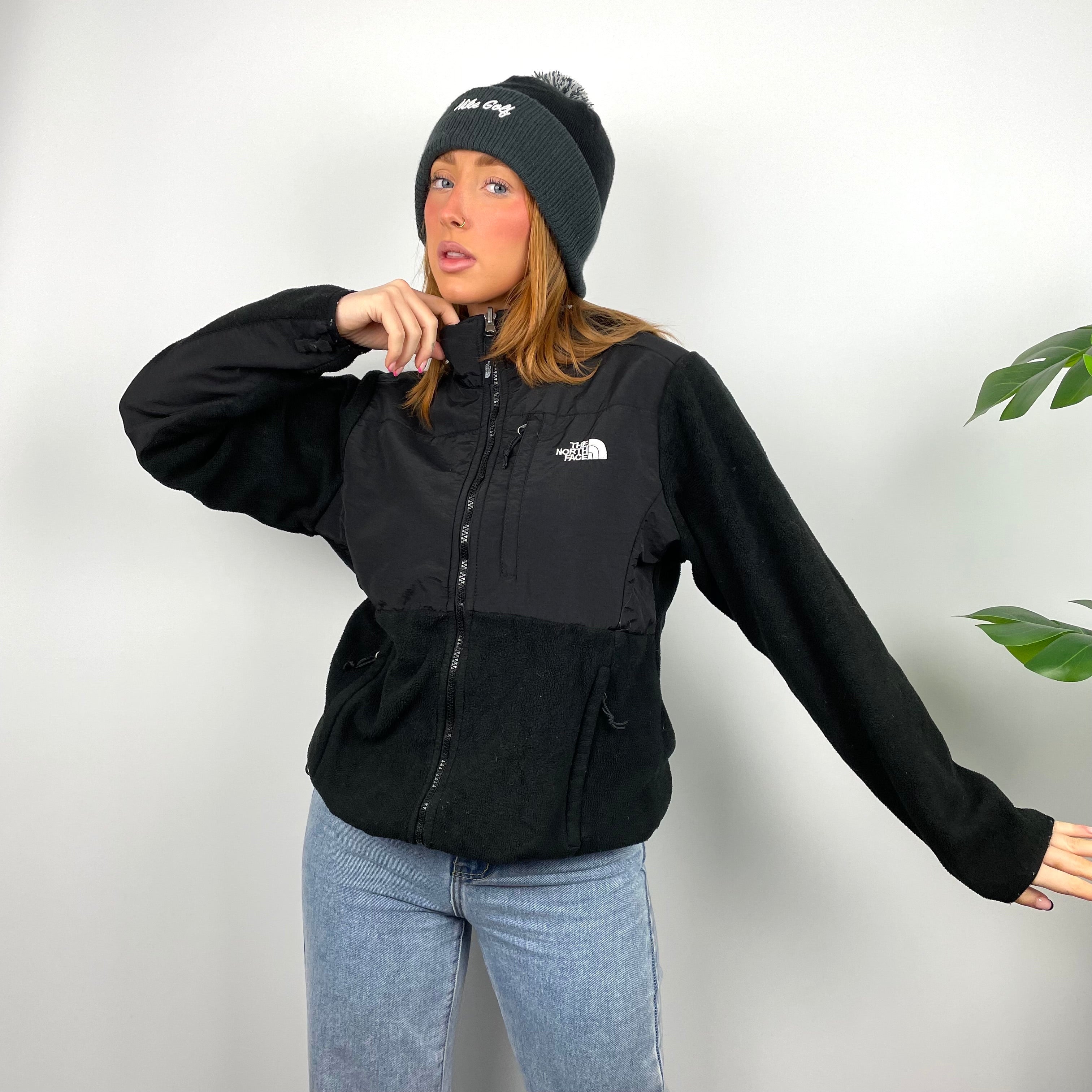 North Face RARE Black Denali Teddy Bear Fleece Zip Up Jacket (M)