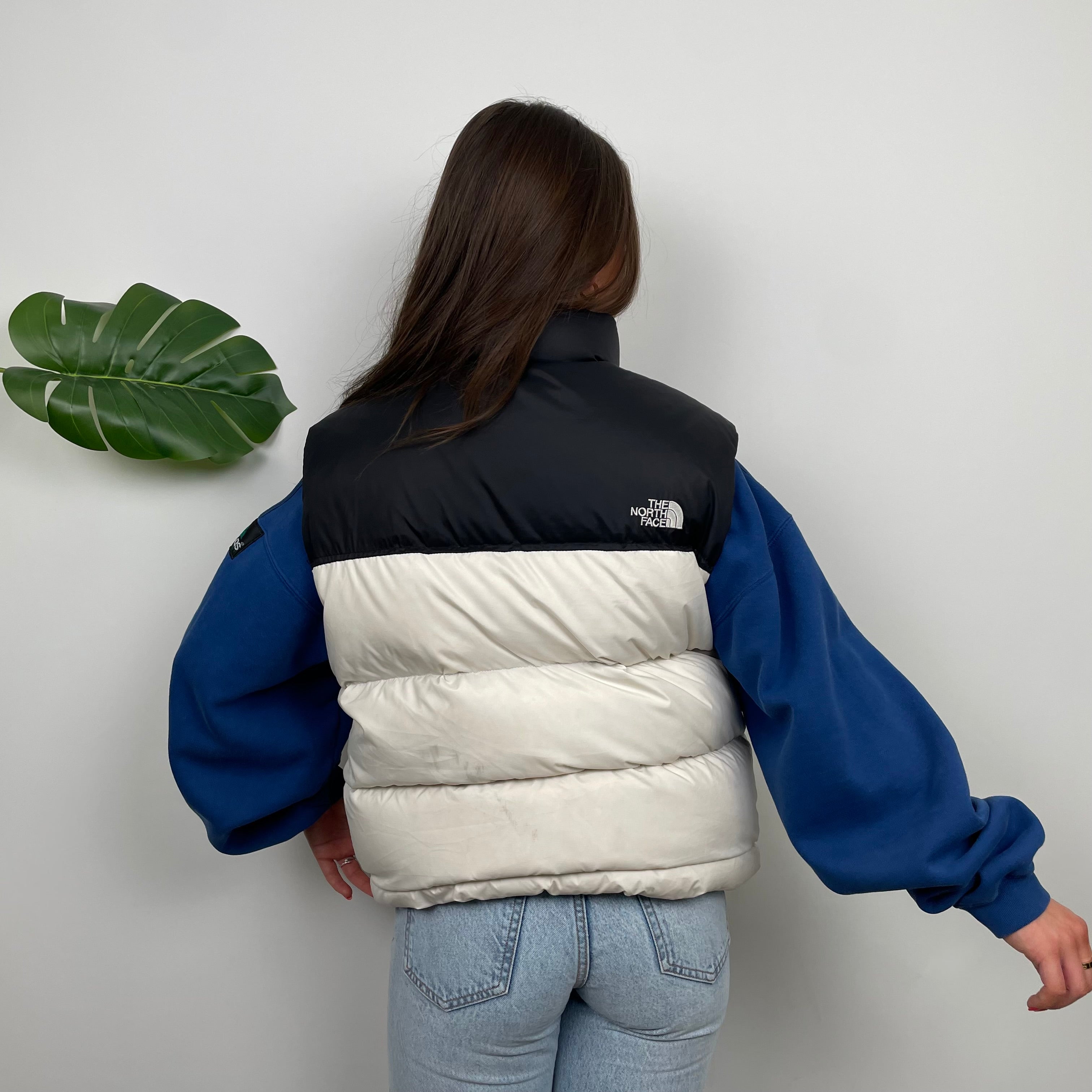 The North Face RARE White Nuptse 700 Puffer Gilet (L)