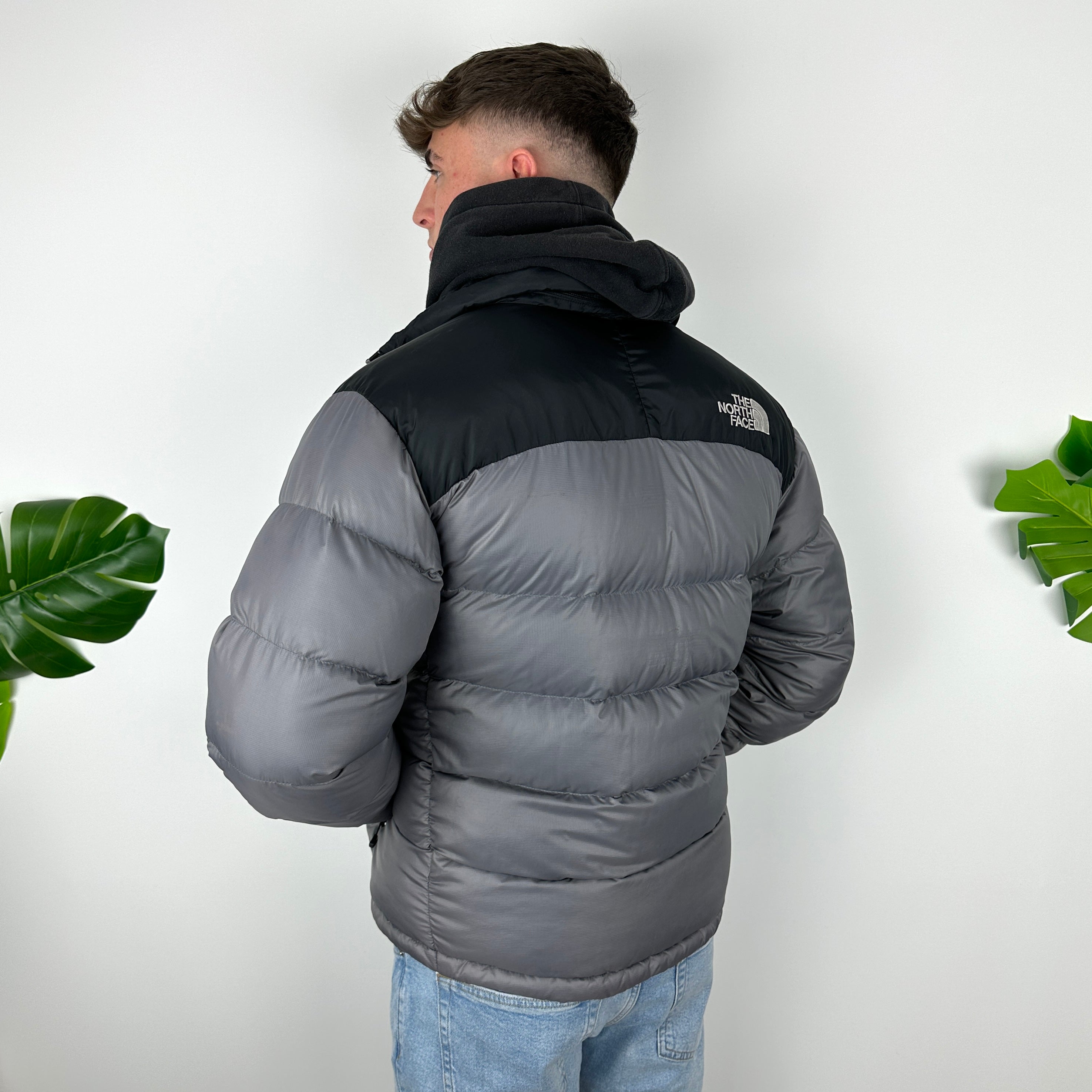 North Face Grey Puffer Jacket (M)