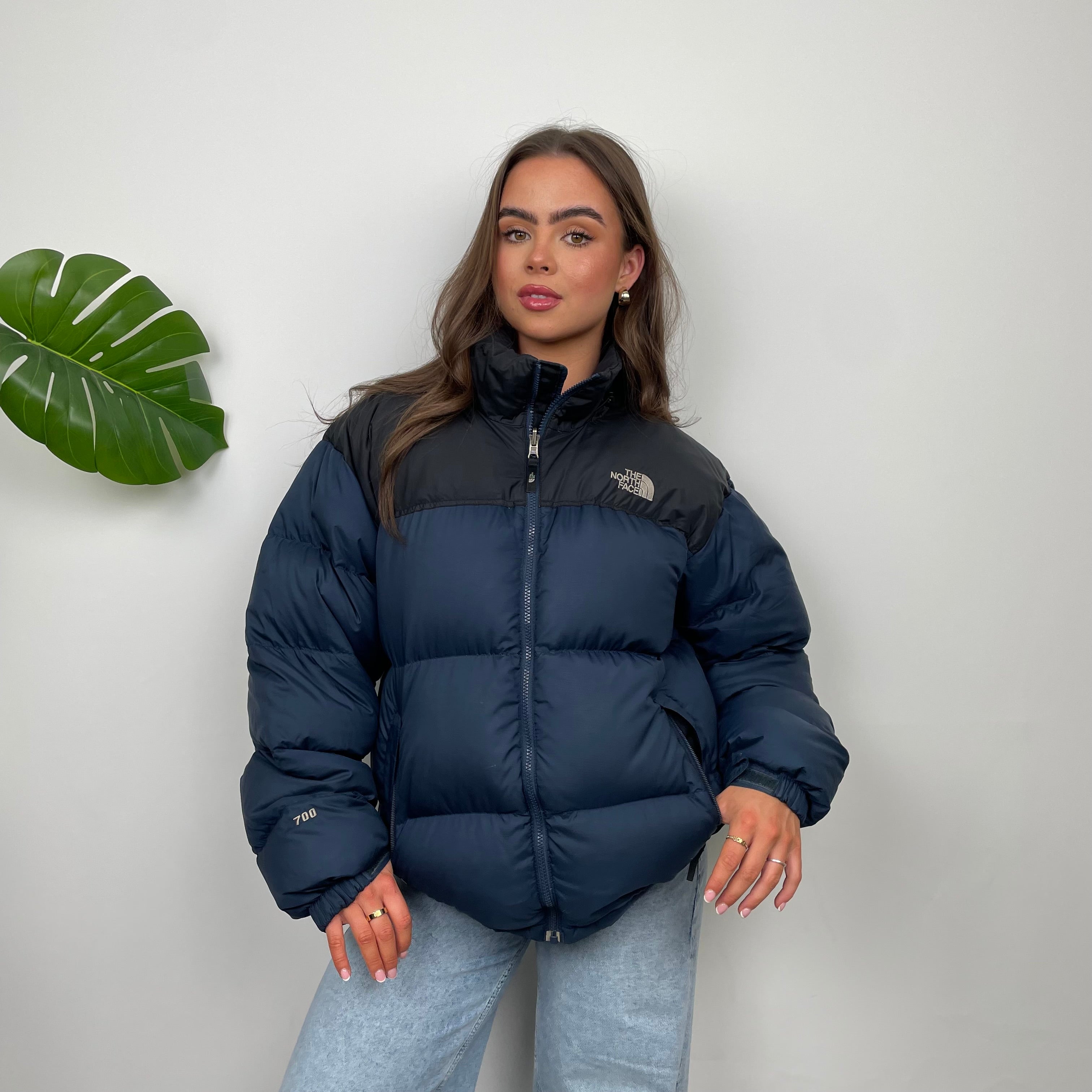 The North Face RARE Navy Nuptse 700 Puffer Jacket (M)