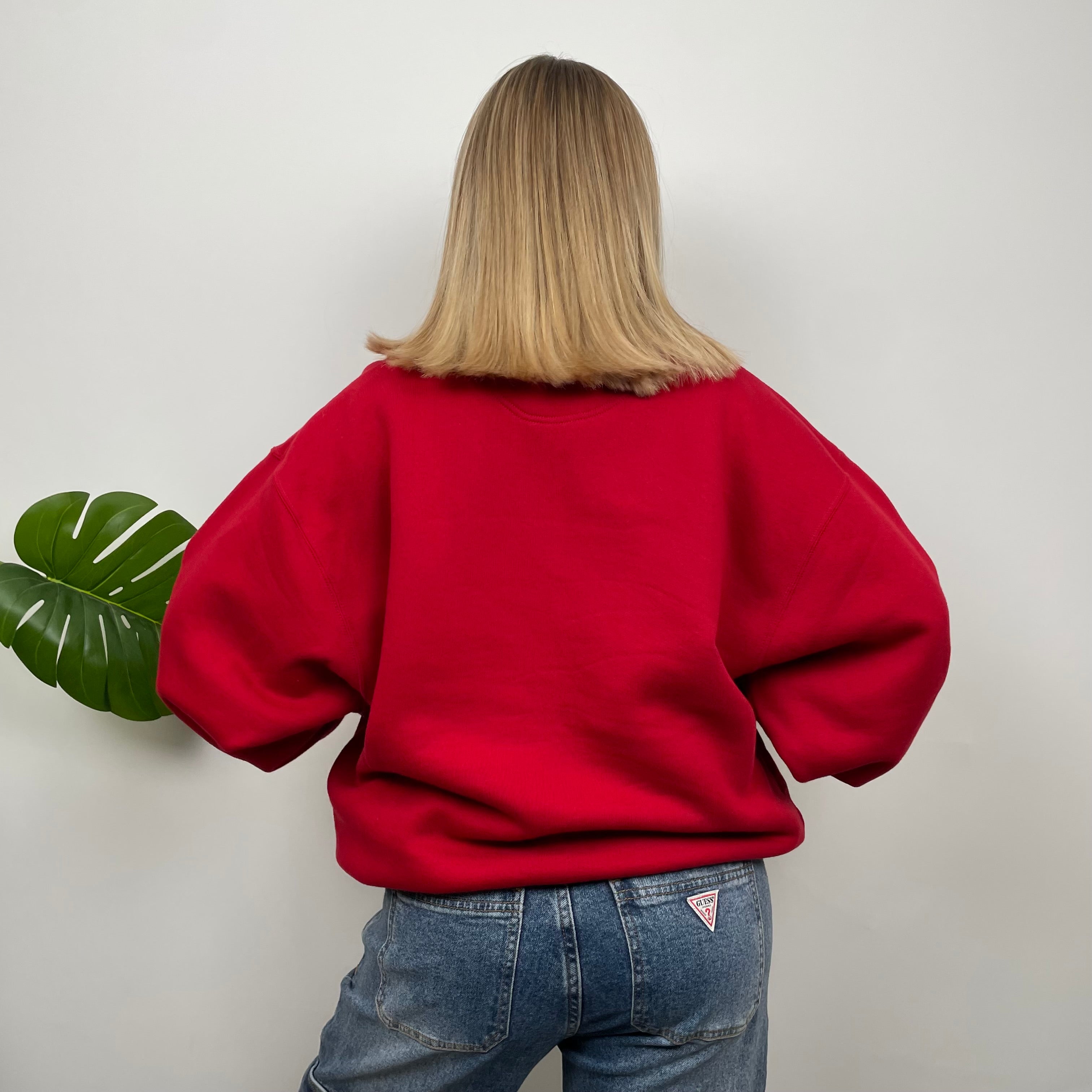 Adidas Golf RARE Red Embroidered Spell Out Sweatshirt (L)