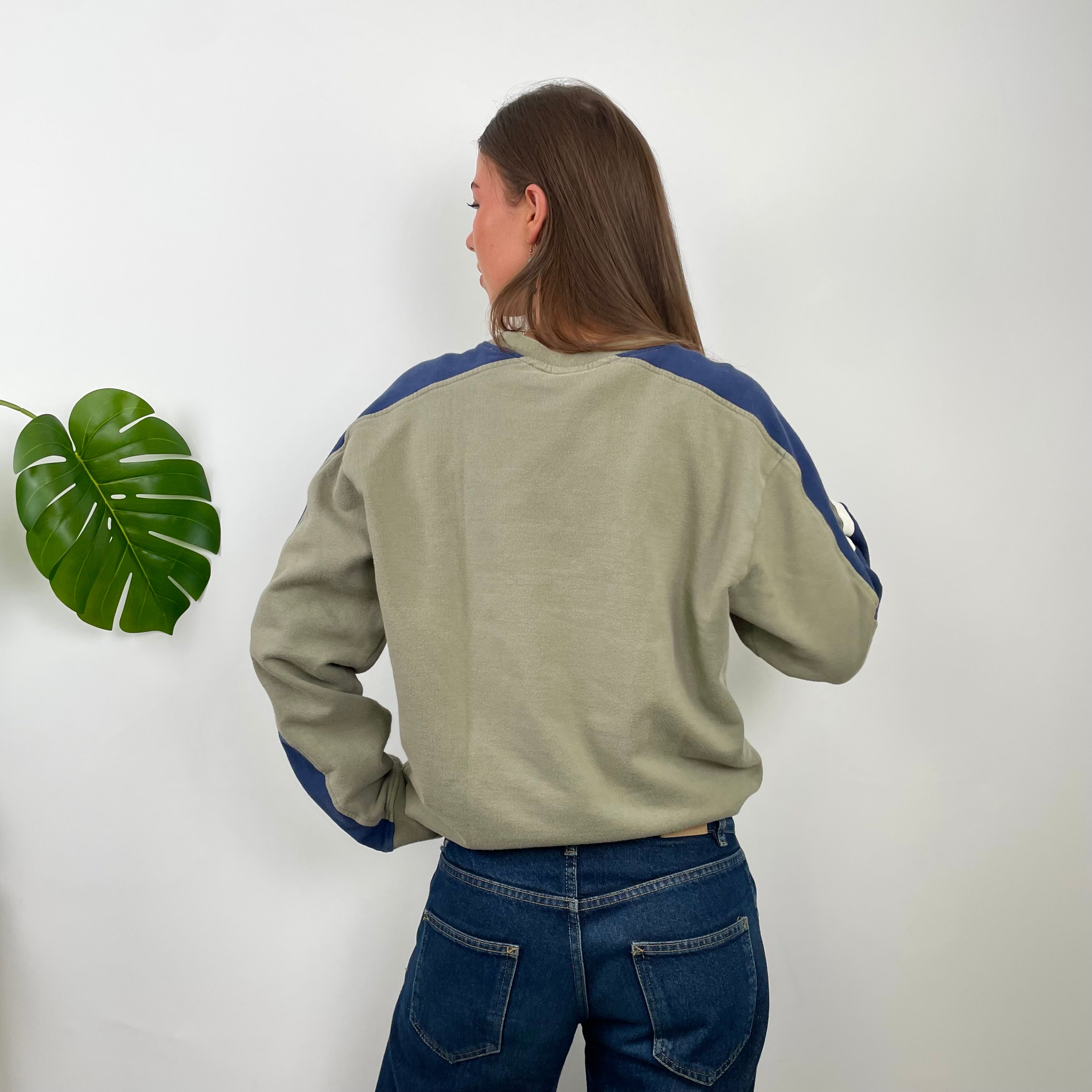 Nike Khaki Embroidered Swoosh Sweatshirt (L)