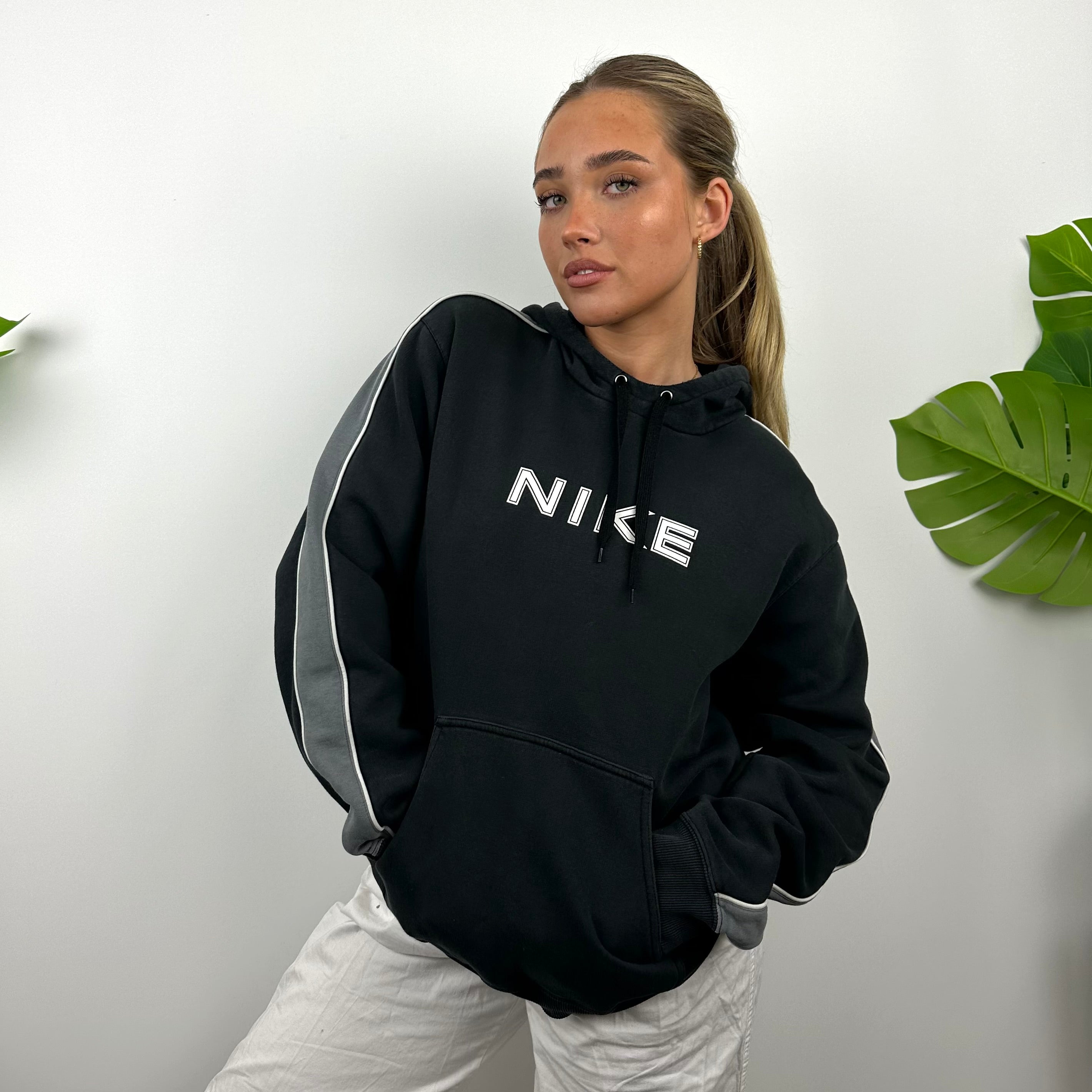 Nike Black Spell Out Hoodie (M)