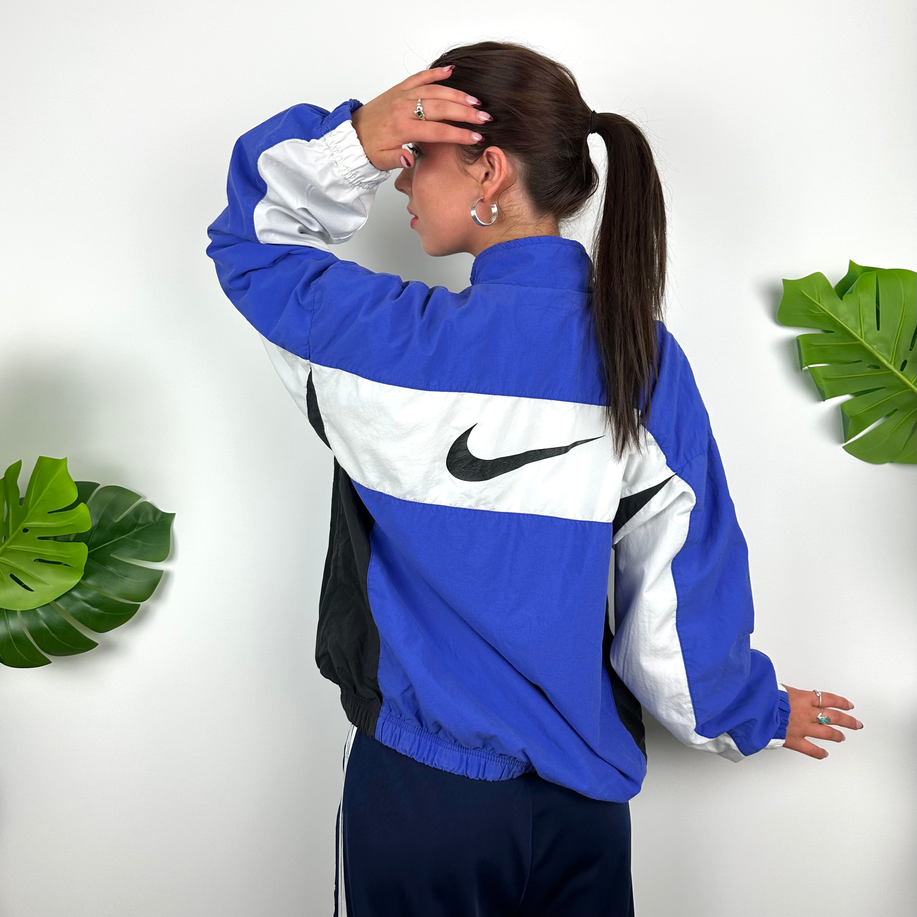 Nike Colour Block Embroidered Swoosh Windbreaker Jacket (M)