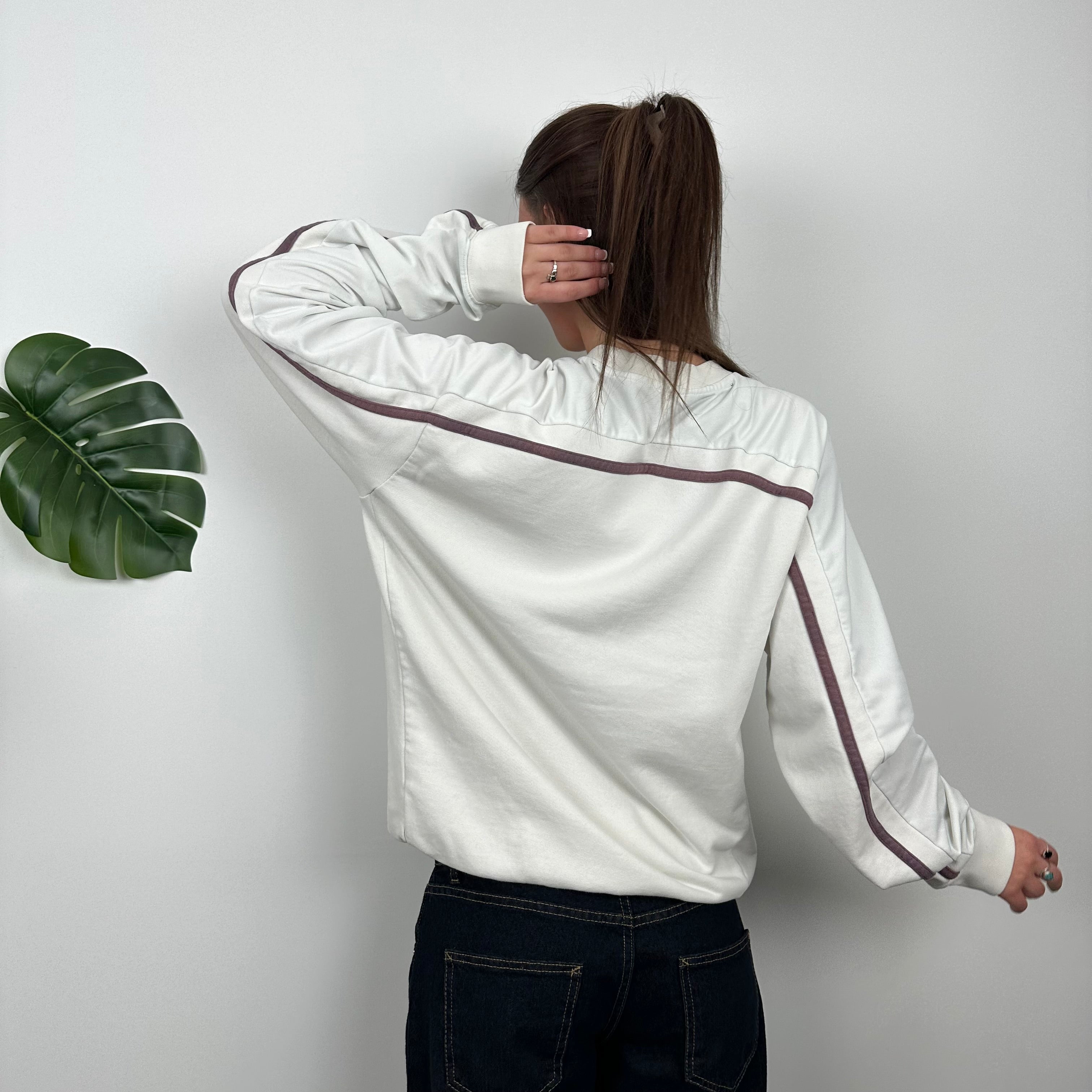 Nike Air RARE White Embroidered Spell Out Sweatshirt (M)