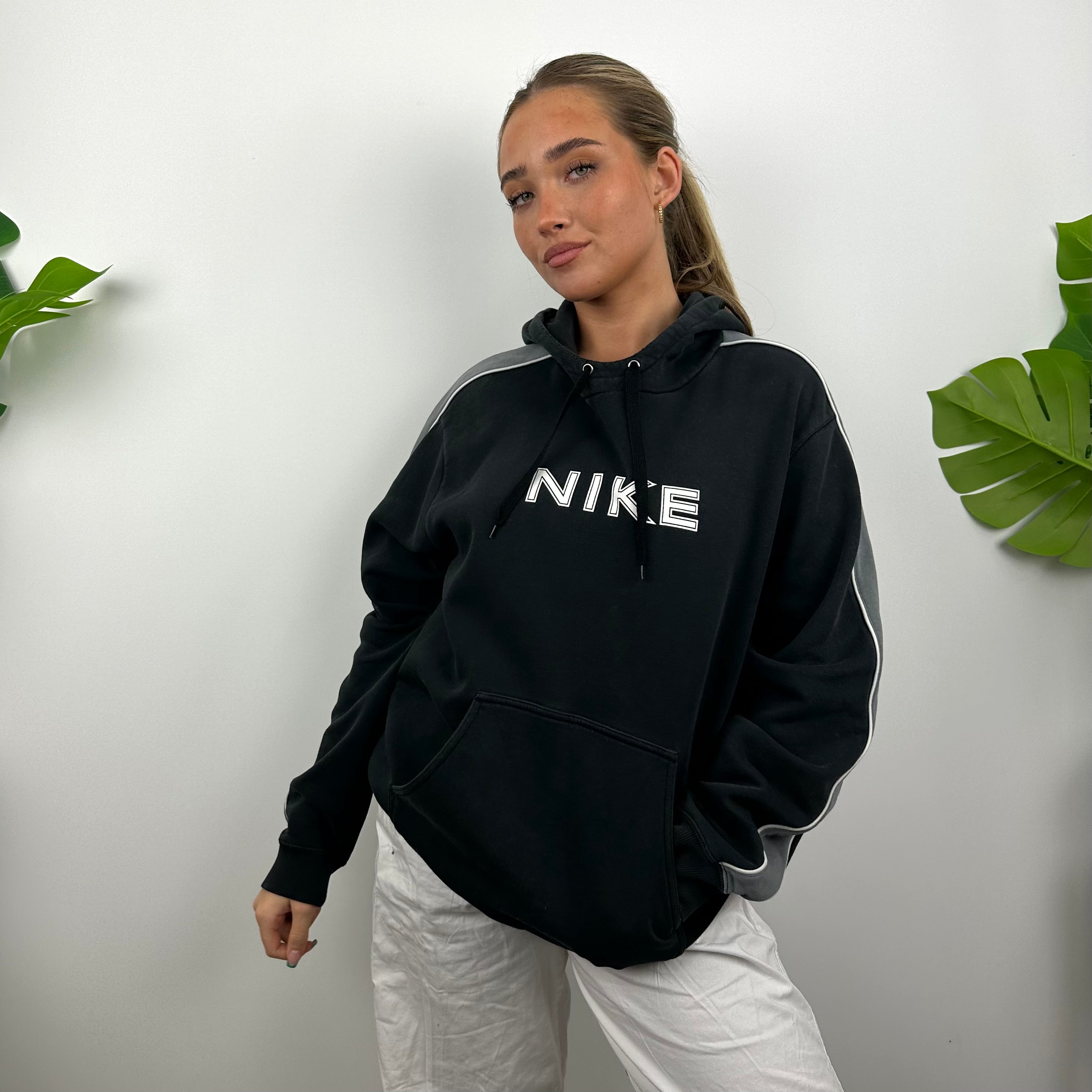 Nike Black Spell Out Hoodie (M)