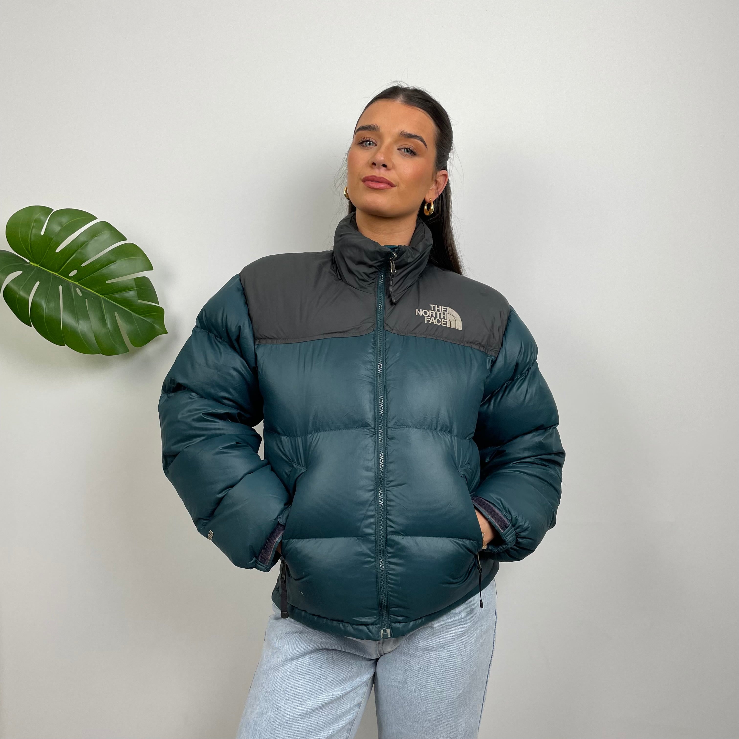 The North Face RARE Turquoise Nuptse 700 Puffer Jacket (S)