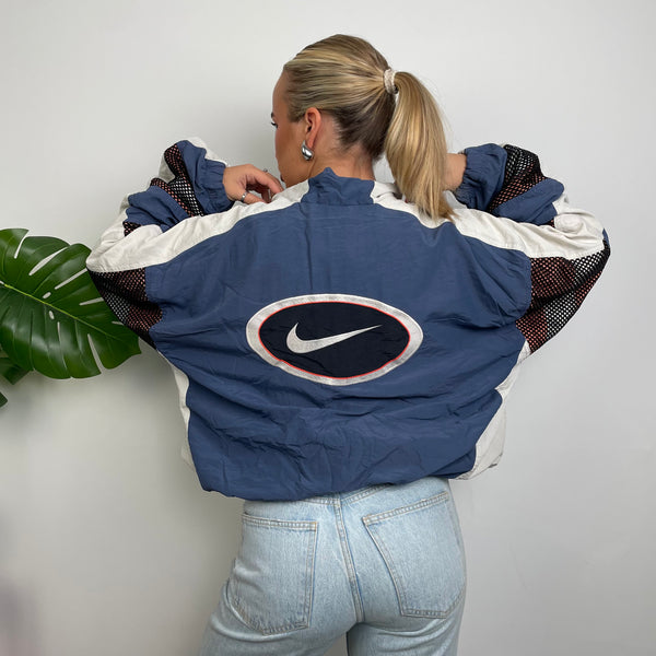 Nike Embroidered Swoosh Windbreaker Jacket (L)