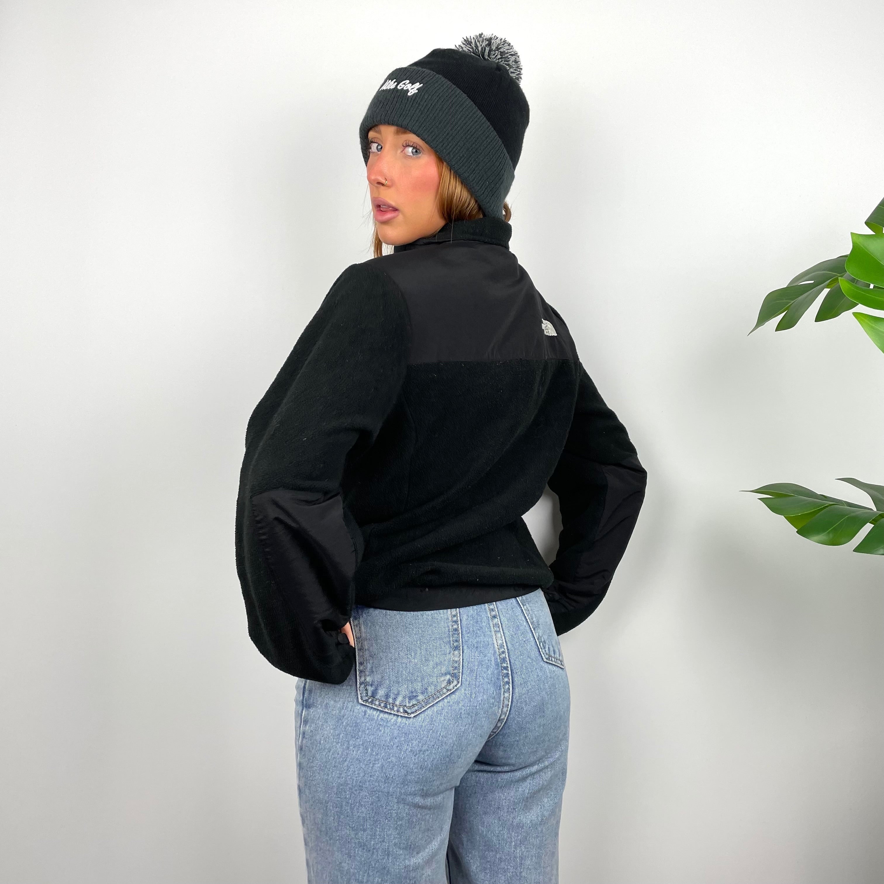 North Face RARE Black Denali Teddy Bear Fleece Zip Up Jacket (M)