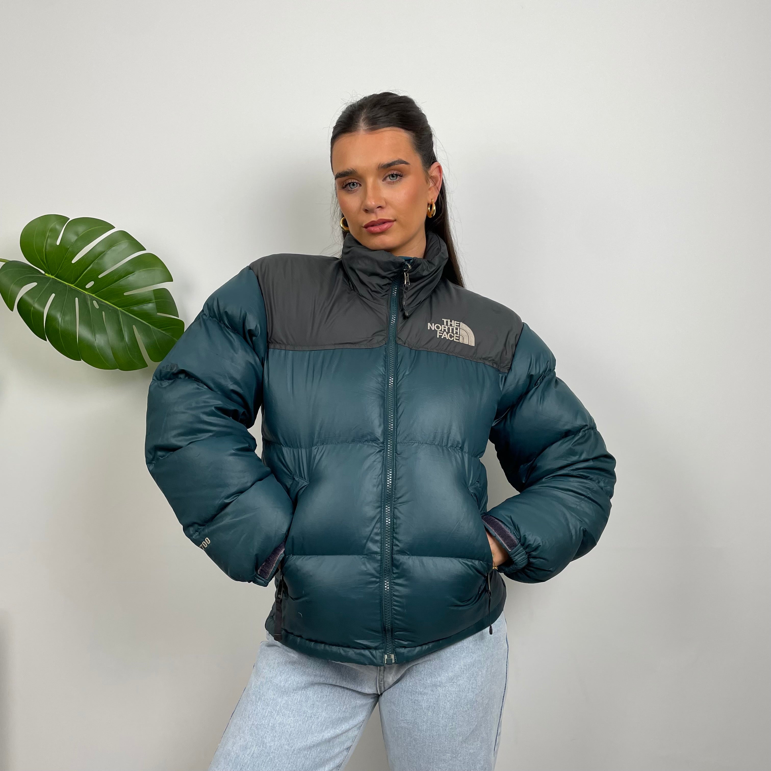 The North Face RARE Turquoise Nuptse 700 Puffer Jacket (S)