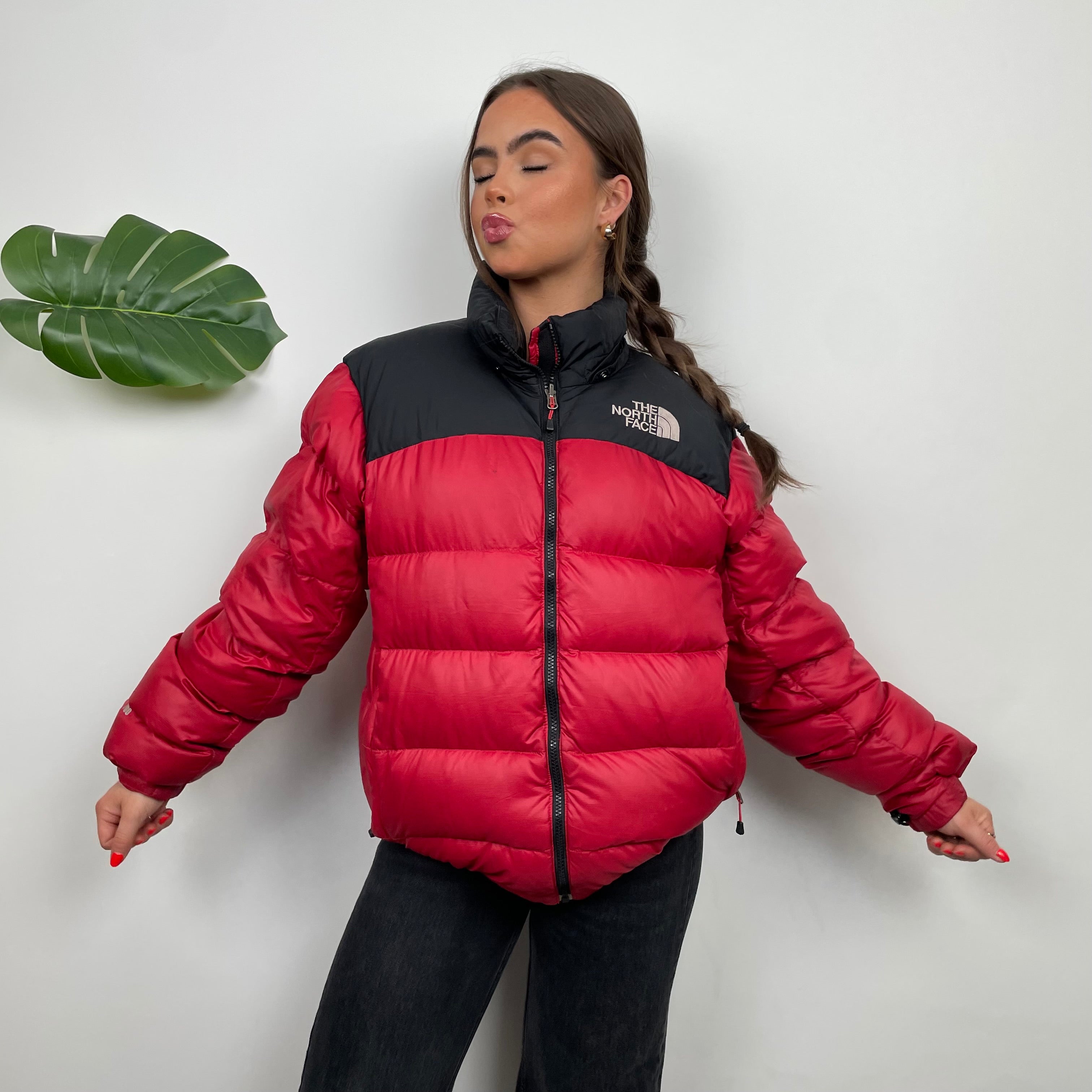 The North Face RARE Red Nuptse 700 Puffer Jacket (M)