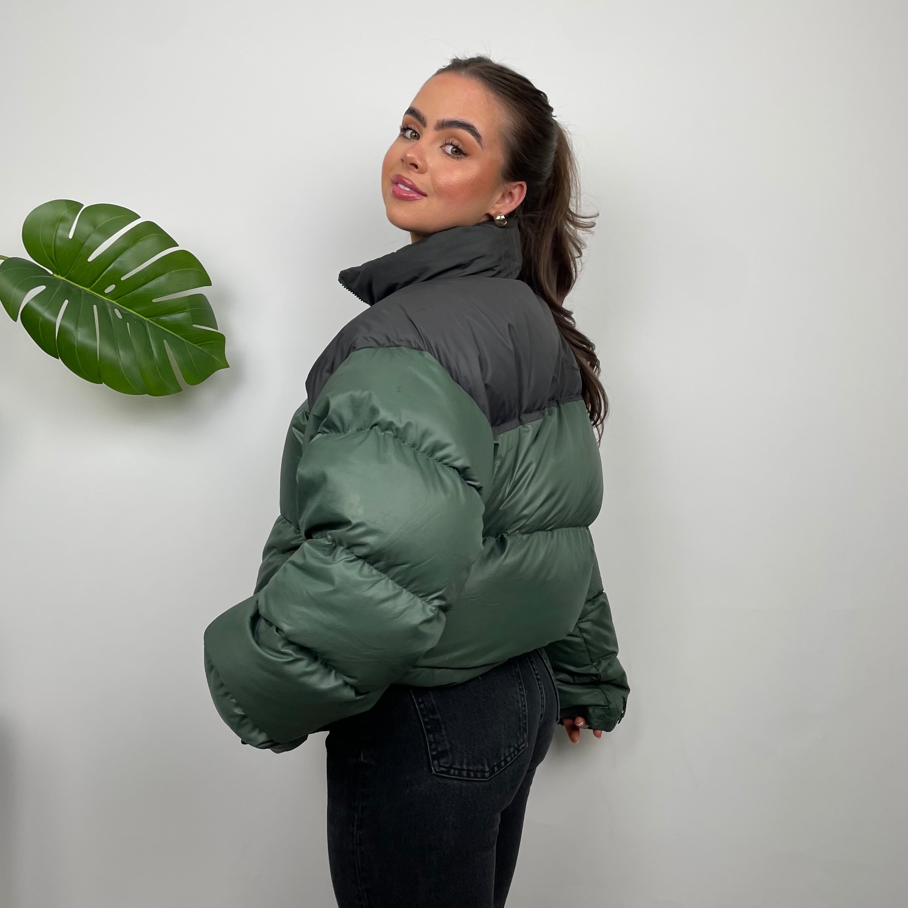 The North Face Green Nuptse 700 Puffer Jacket (L)