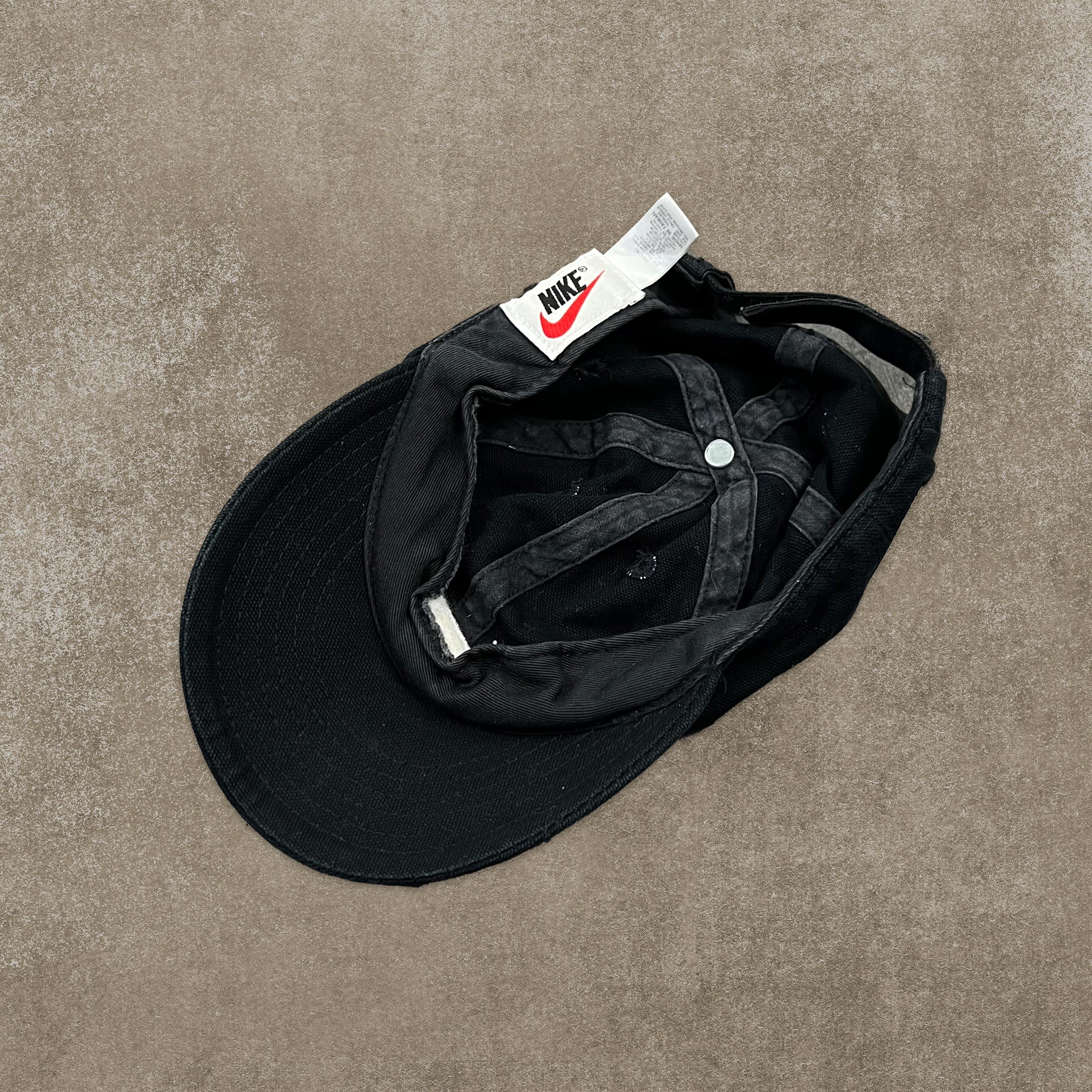 Nike RARE Black Embroidered Swoosh Cap