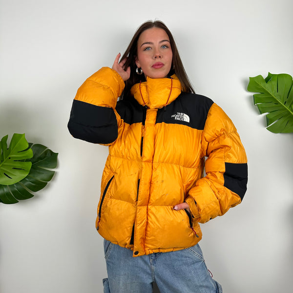 North Face Orange Puffer Jacket (M)