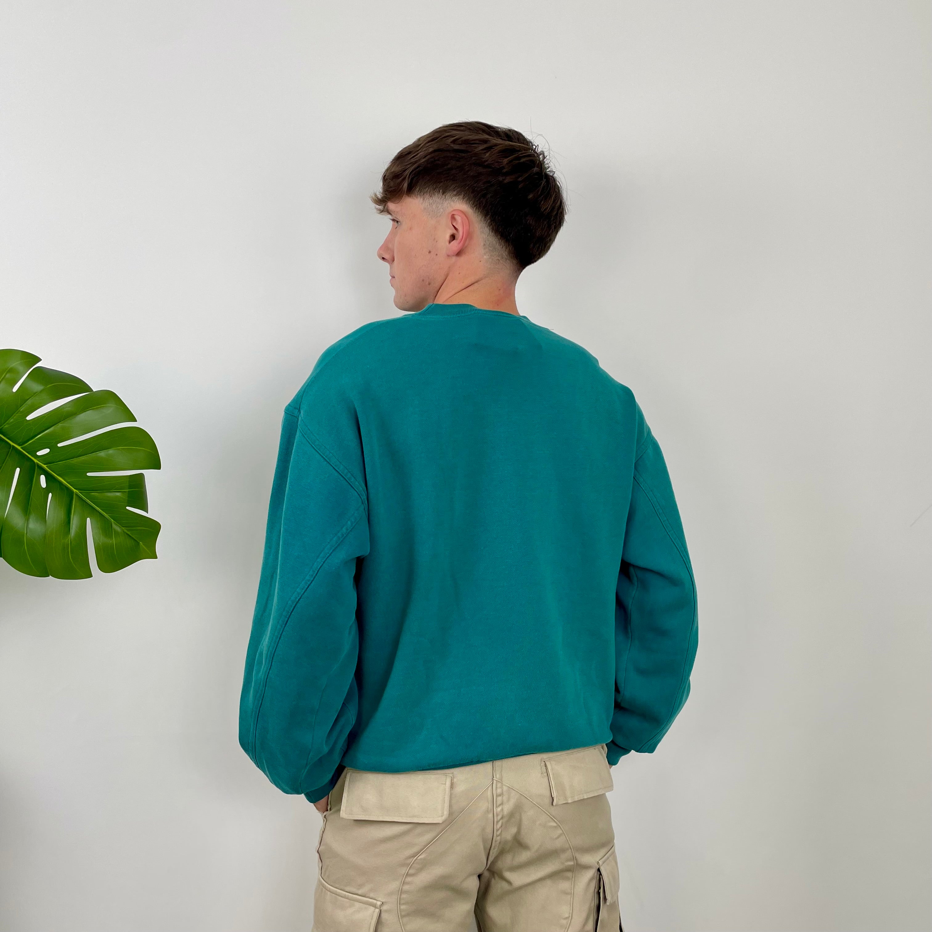 Nike Green Embroidered Spell Out Sweatshirt (M)